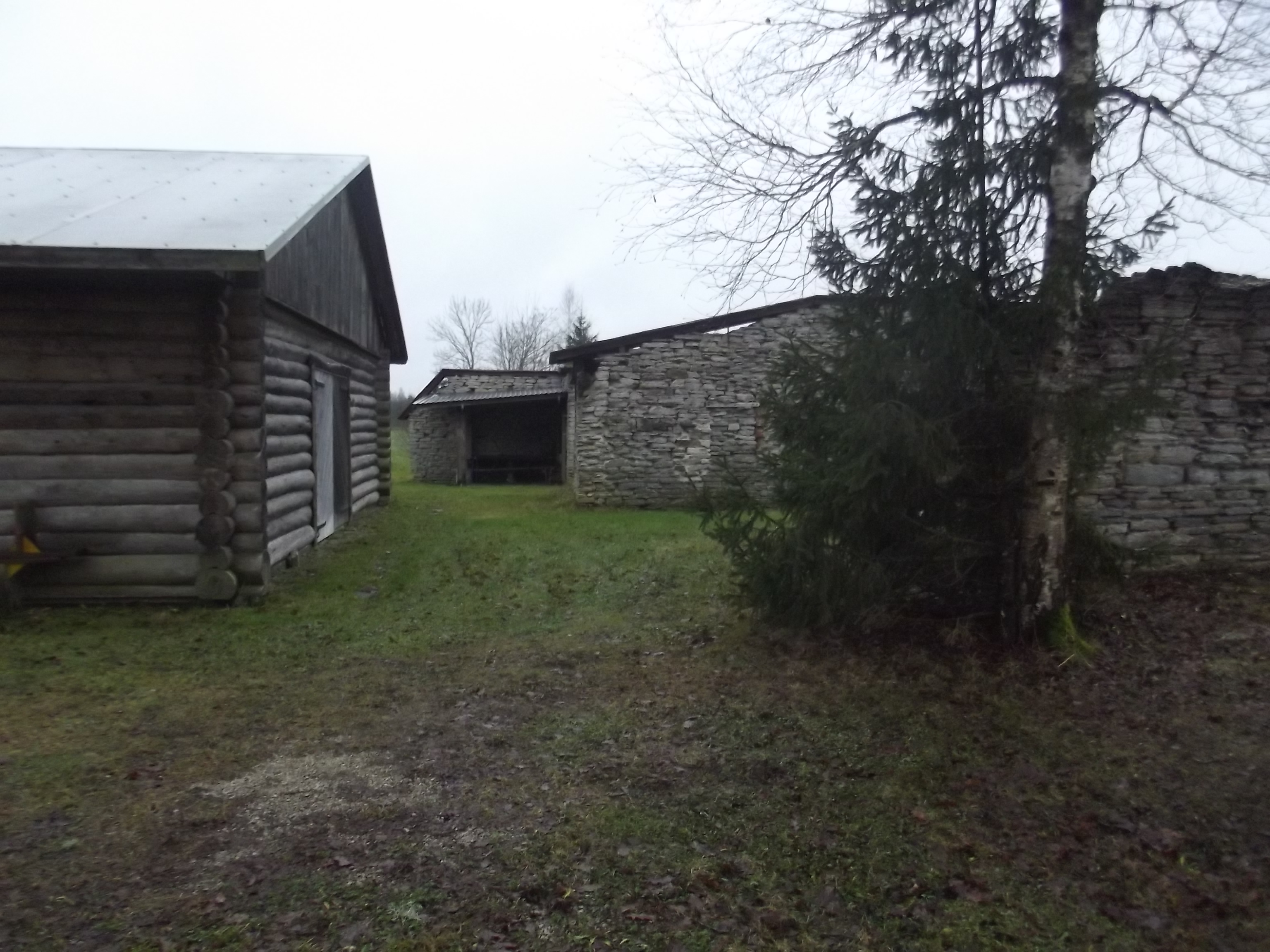 Terass ja õueala liigendavad müürid