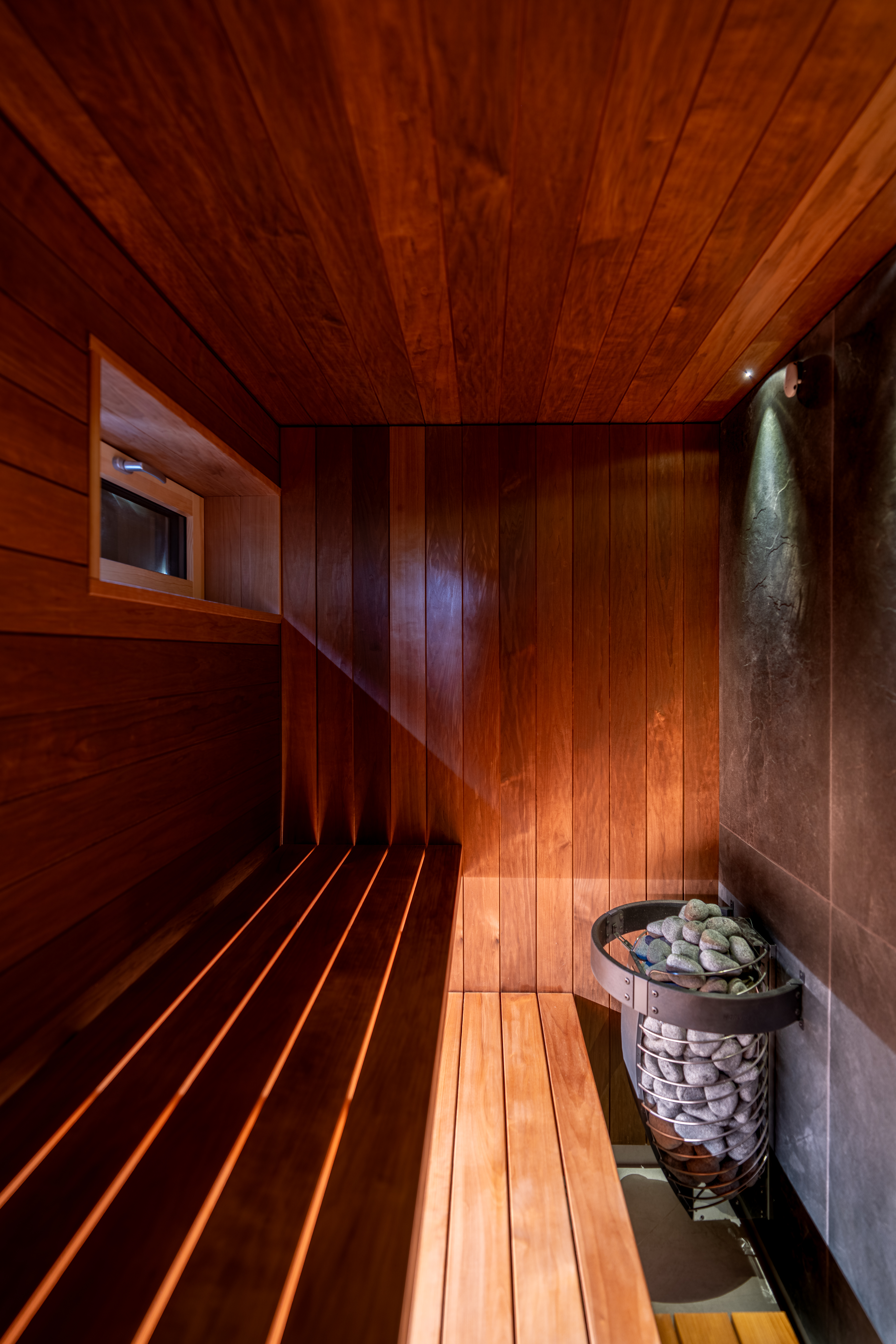 Katusealusega puhkemaja saun