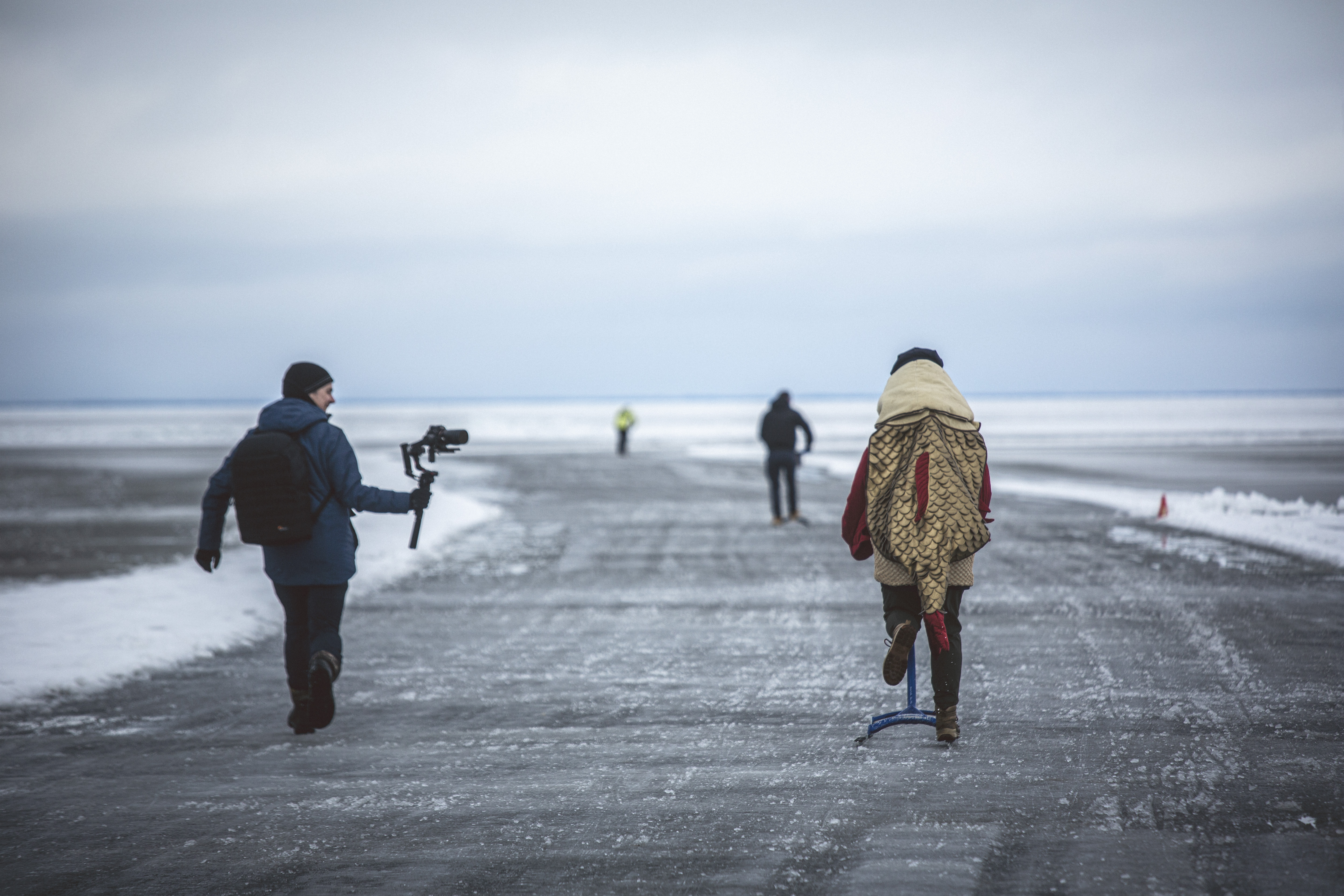 "Kolkja Kelk" un Sīpolu ceļa ziemas "prazņiks" Peipusa ezerā uz ledus