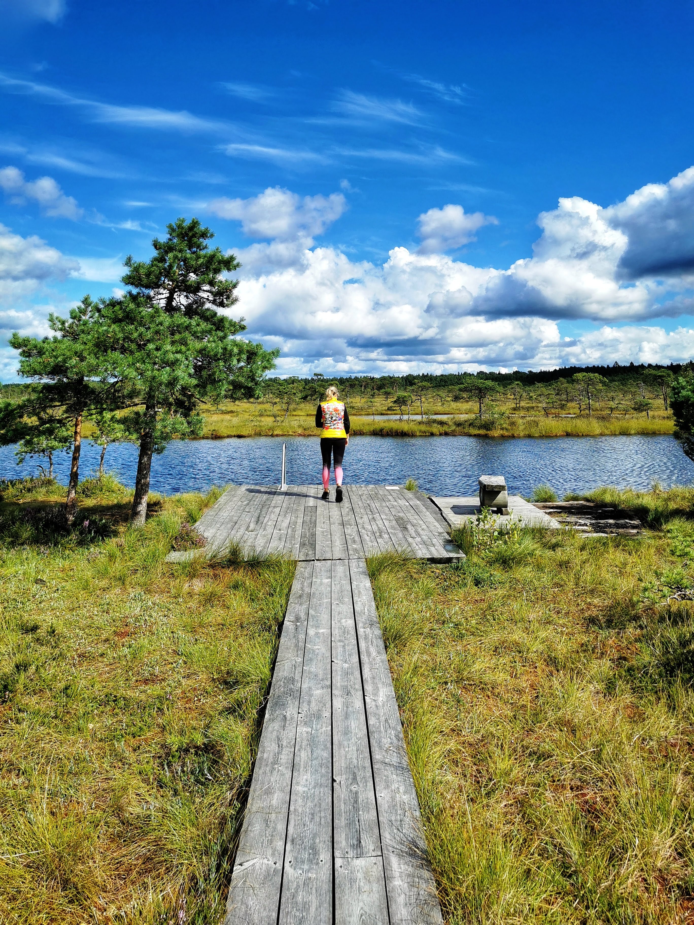 Laudtee viib rabajärve ääre kus saab kauneid rabavaateid nautida