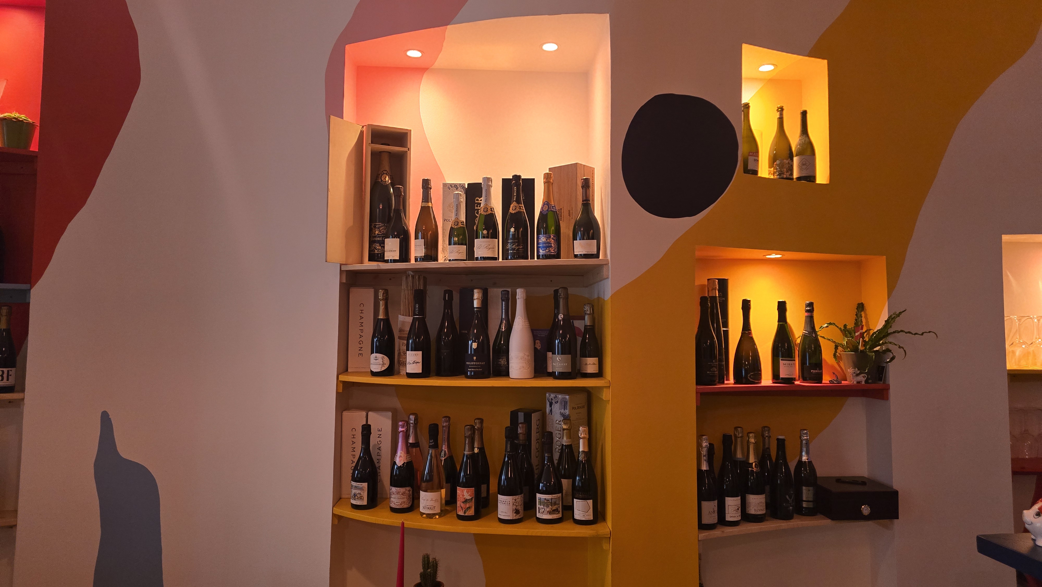 Veino vīna bāra šampaniešu izvēle