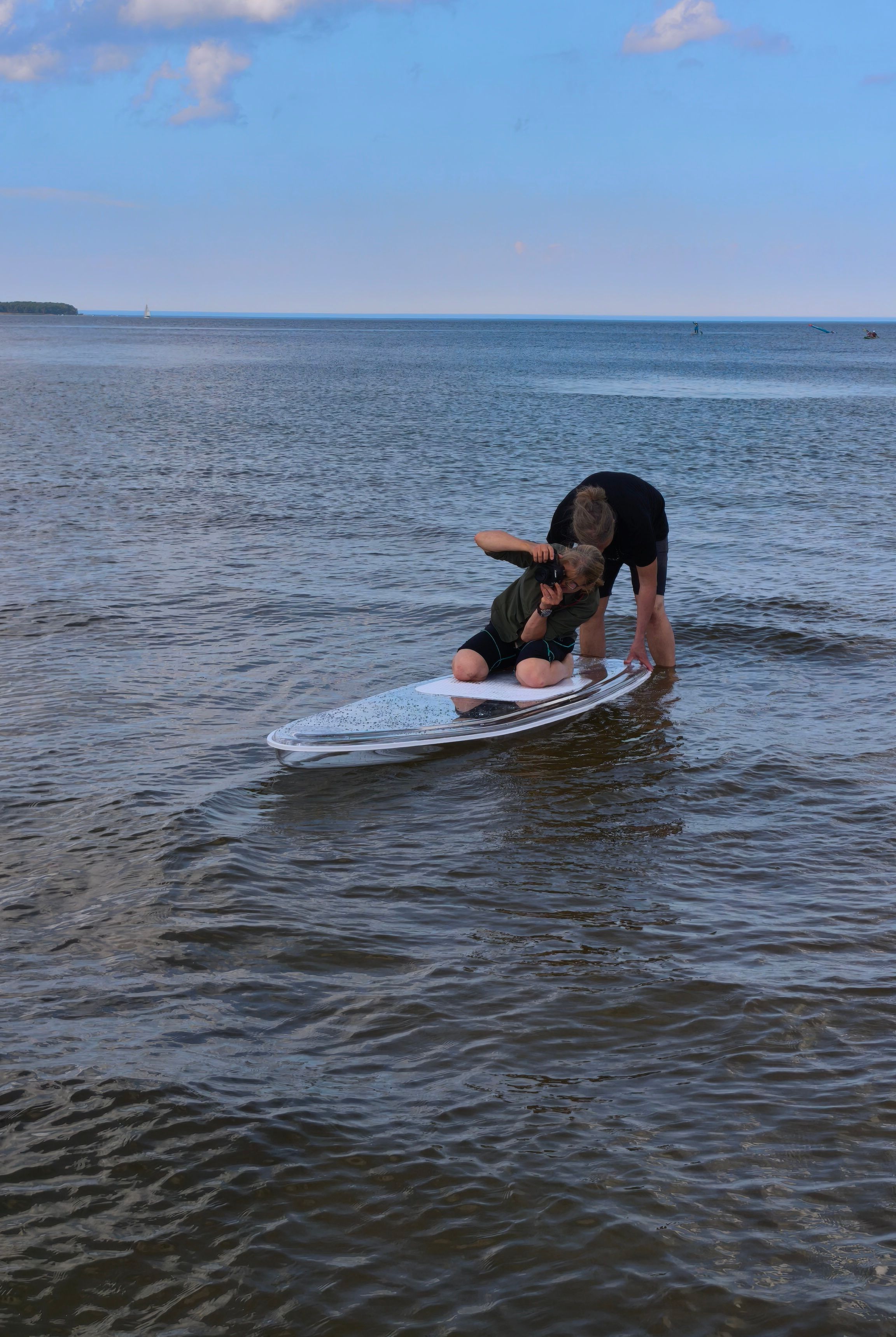 Harjutamine klaasSUPilaual