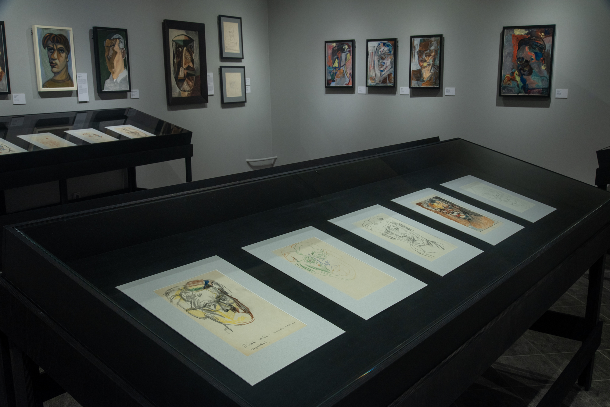 Exhibition "My Metamorphoses. Self-Portraits of Henn Roode" display