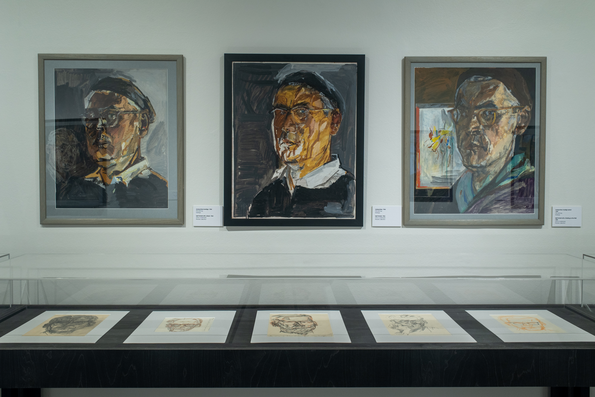 Exhibition "My Metamorphoses. Henn Roode Self-Portraits" display