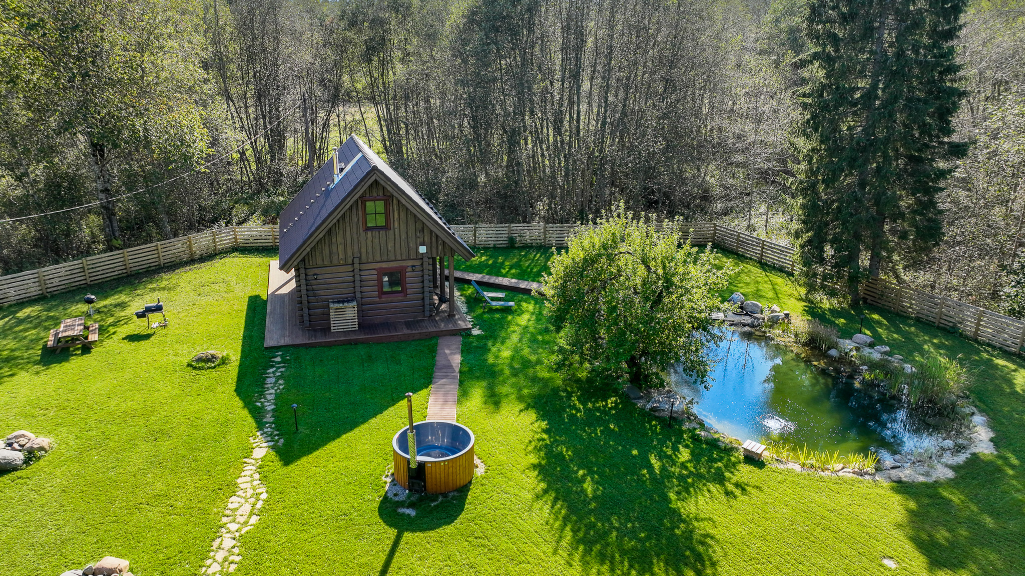 Droonivaade Jäägri saunamajale