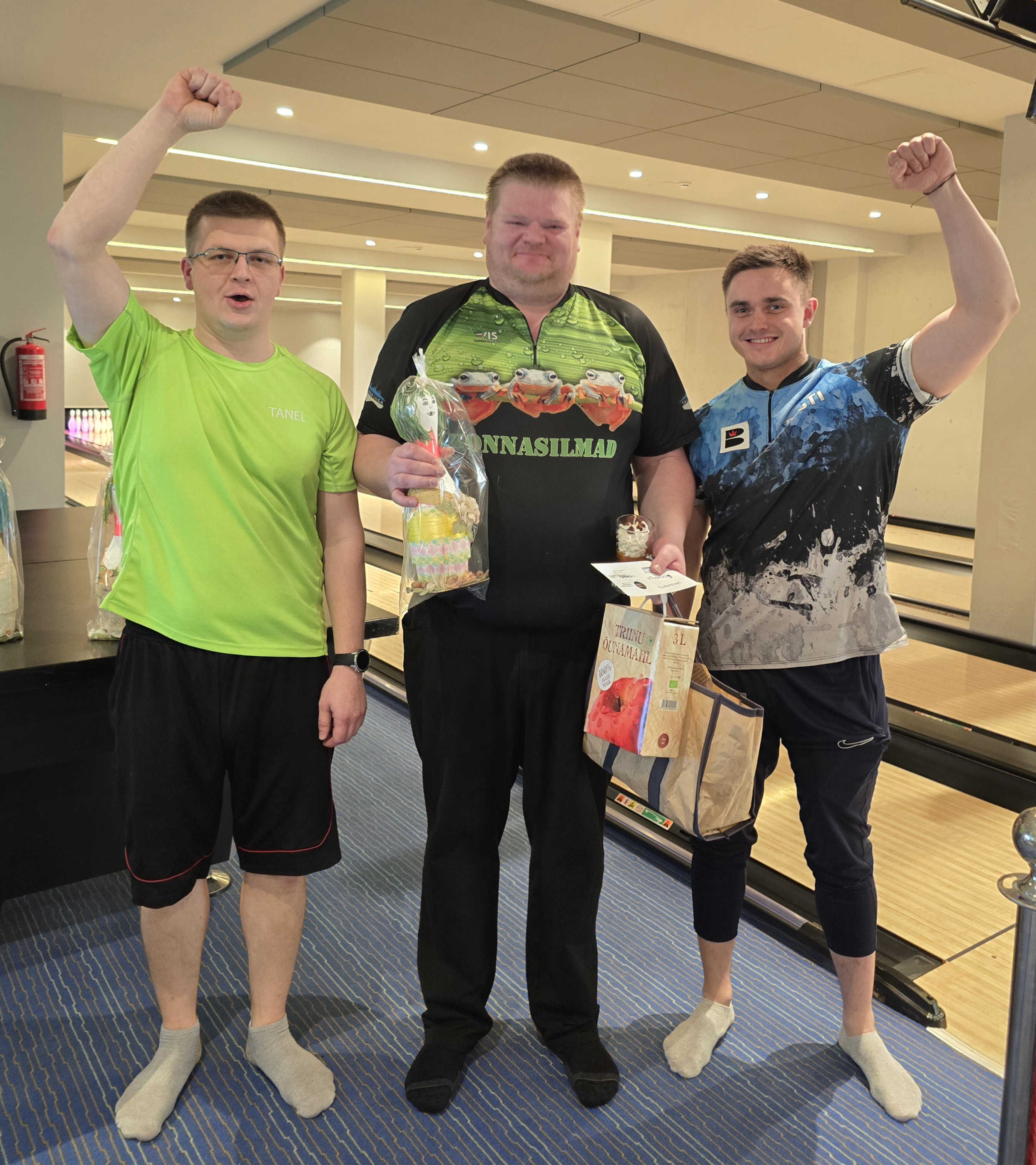 Bowlingu turniir võitjad