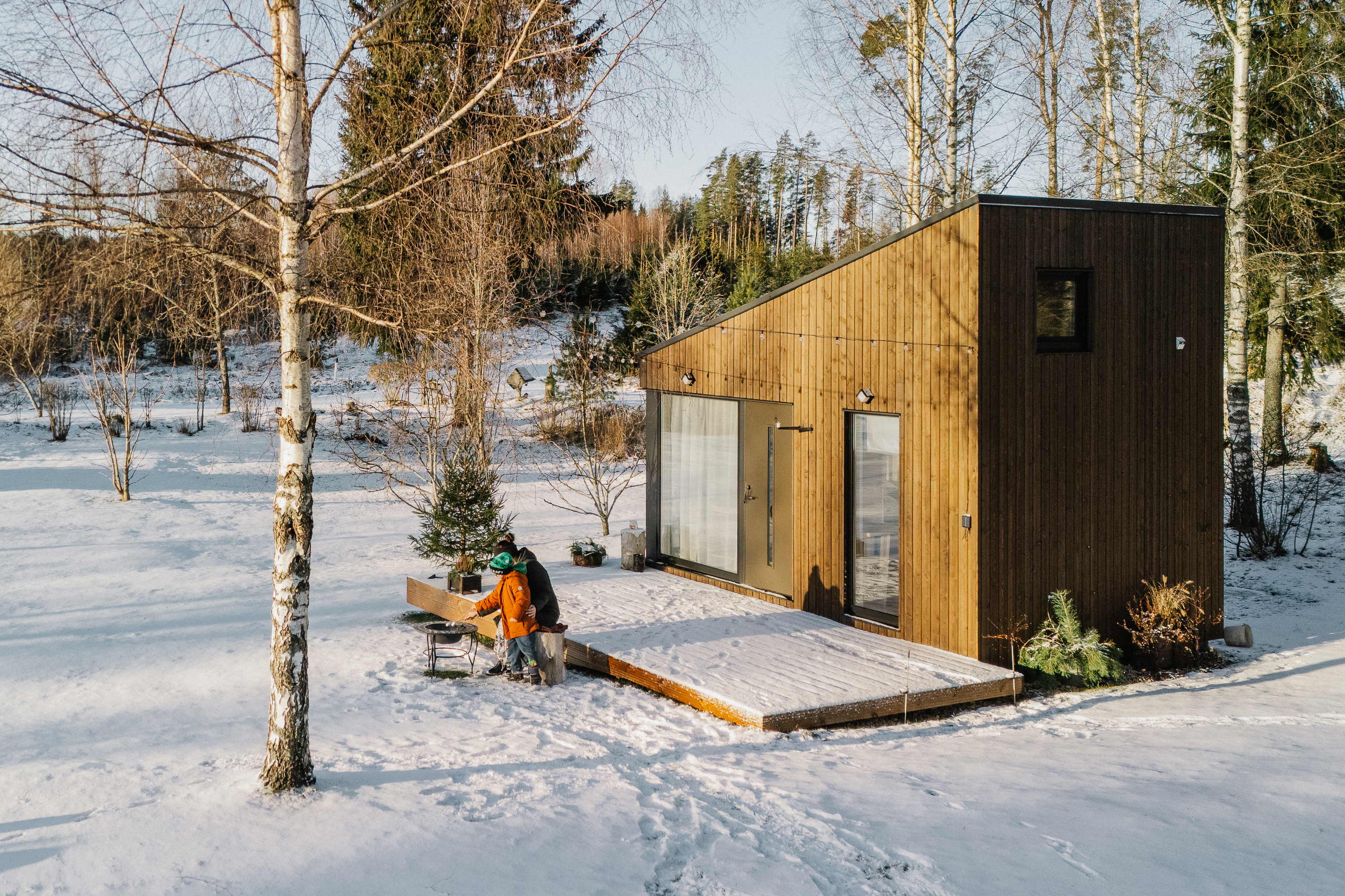 Talvine perepuhkus Uueküti minimajas Mulgimaal