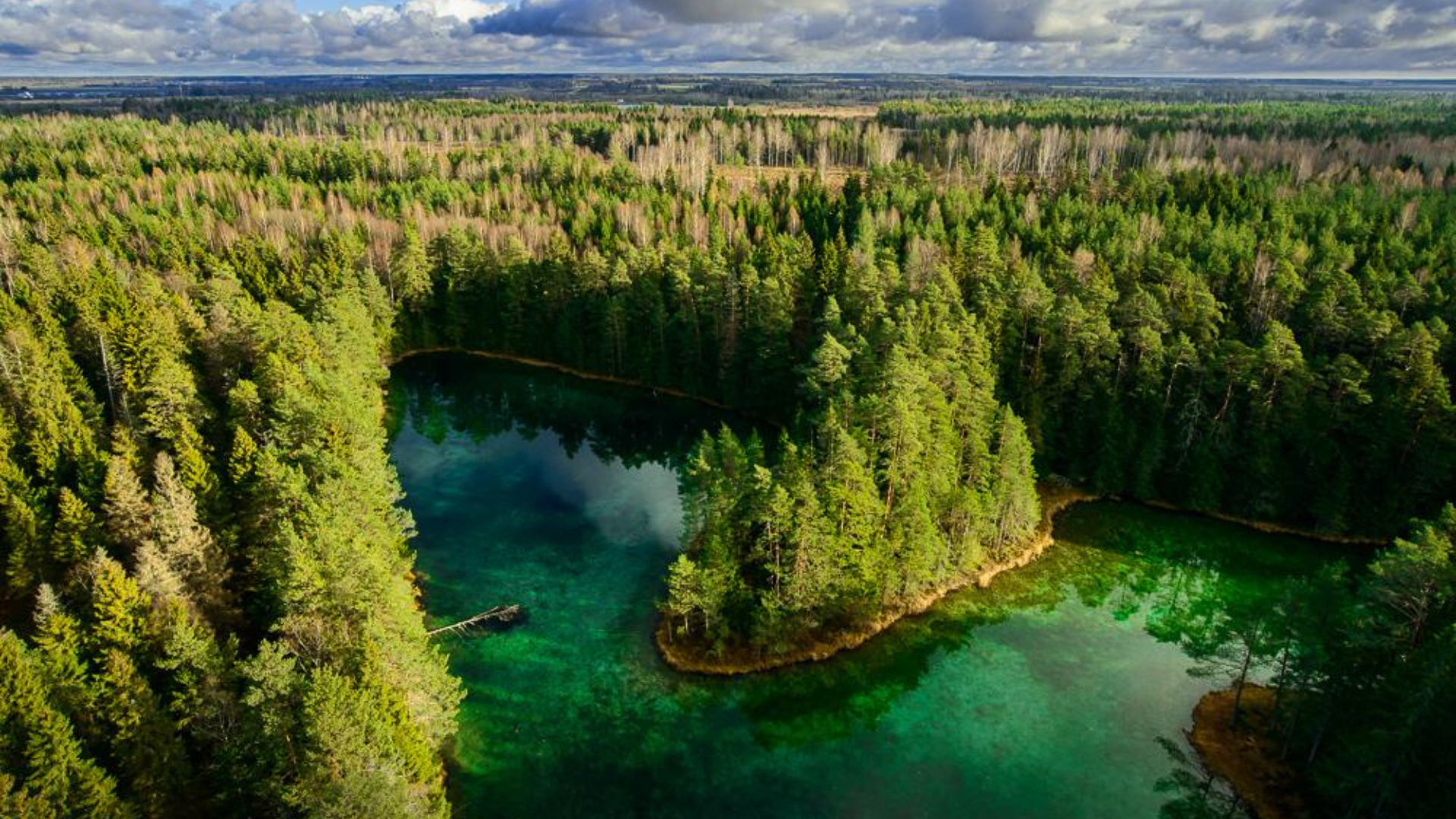 Vaade Äntu Sinijärvele