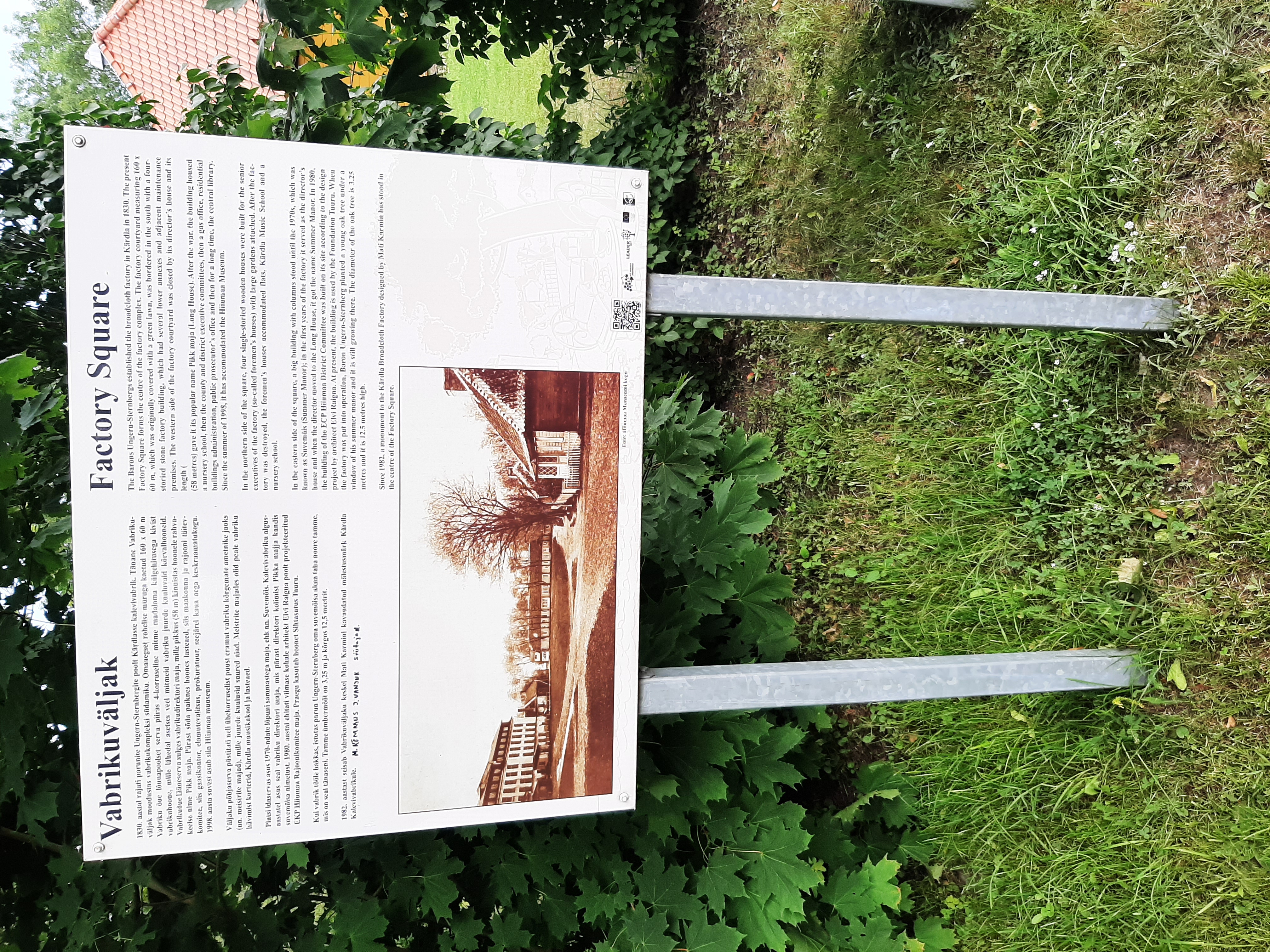 Infotahvel Vabrikuväljakul