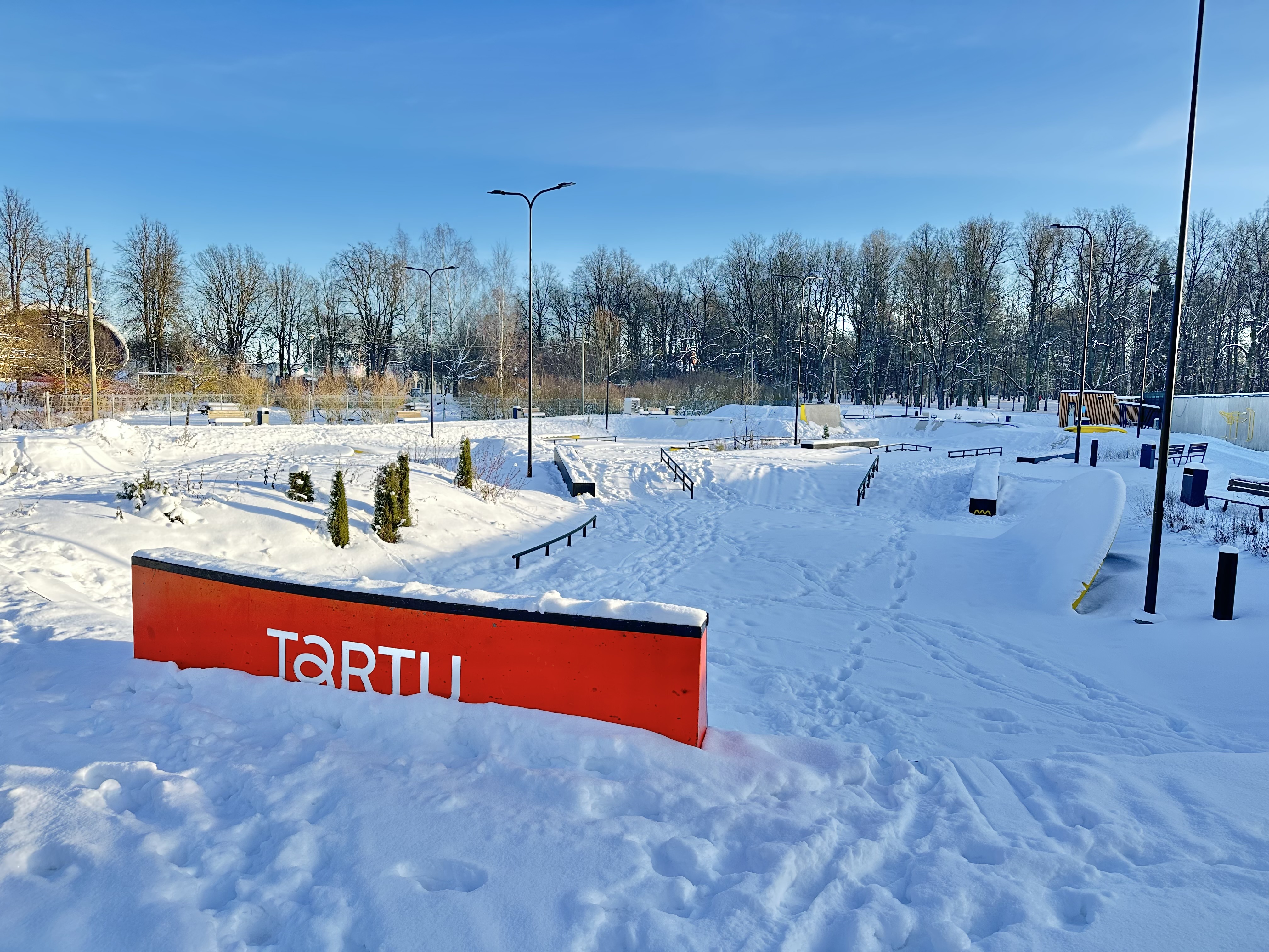 Tartu rattapark talvel