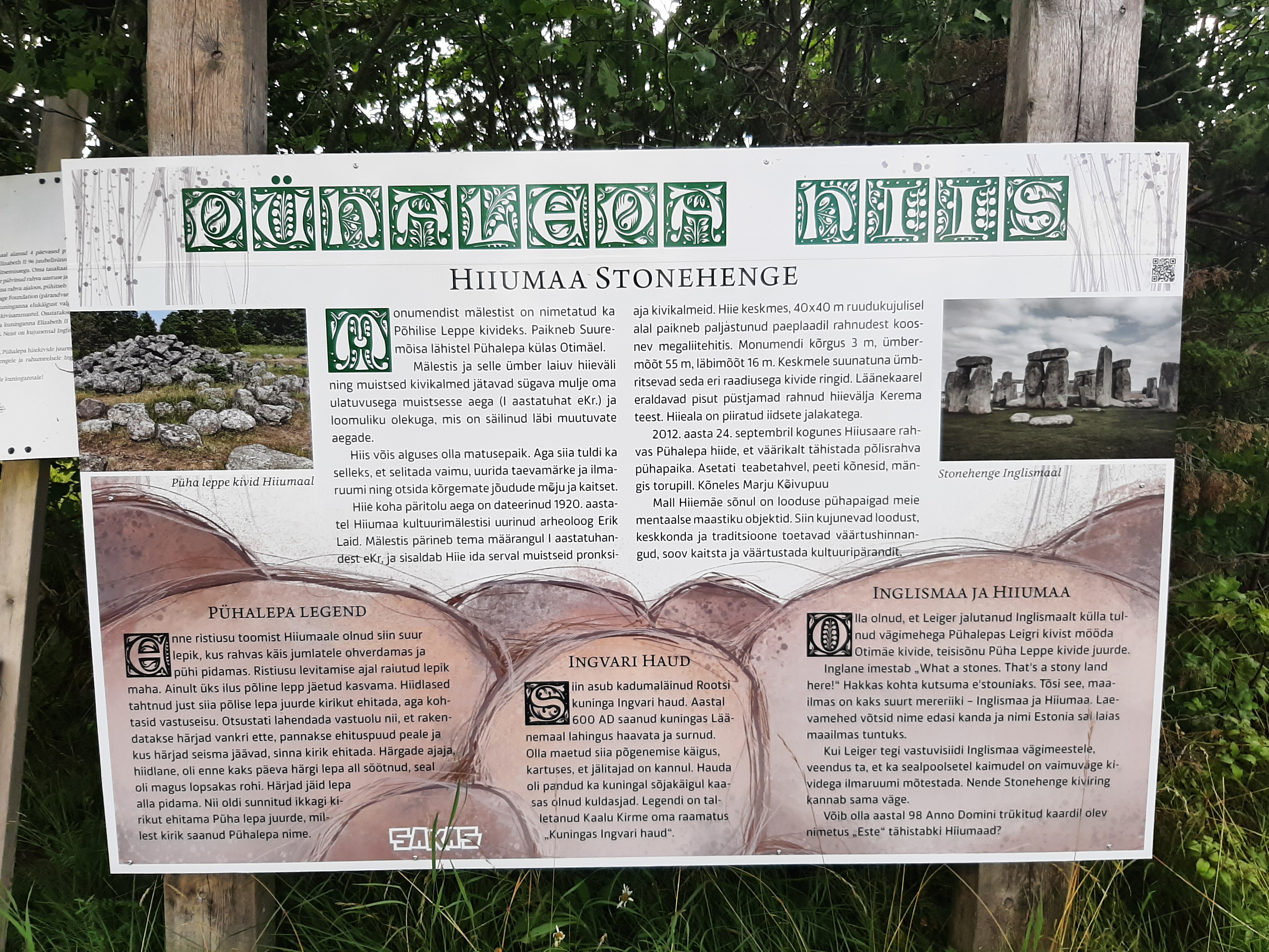 Põhilise leppe kivid infotahvel