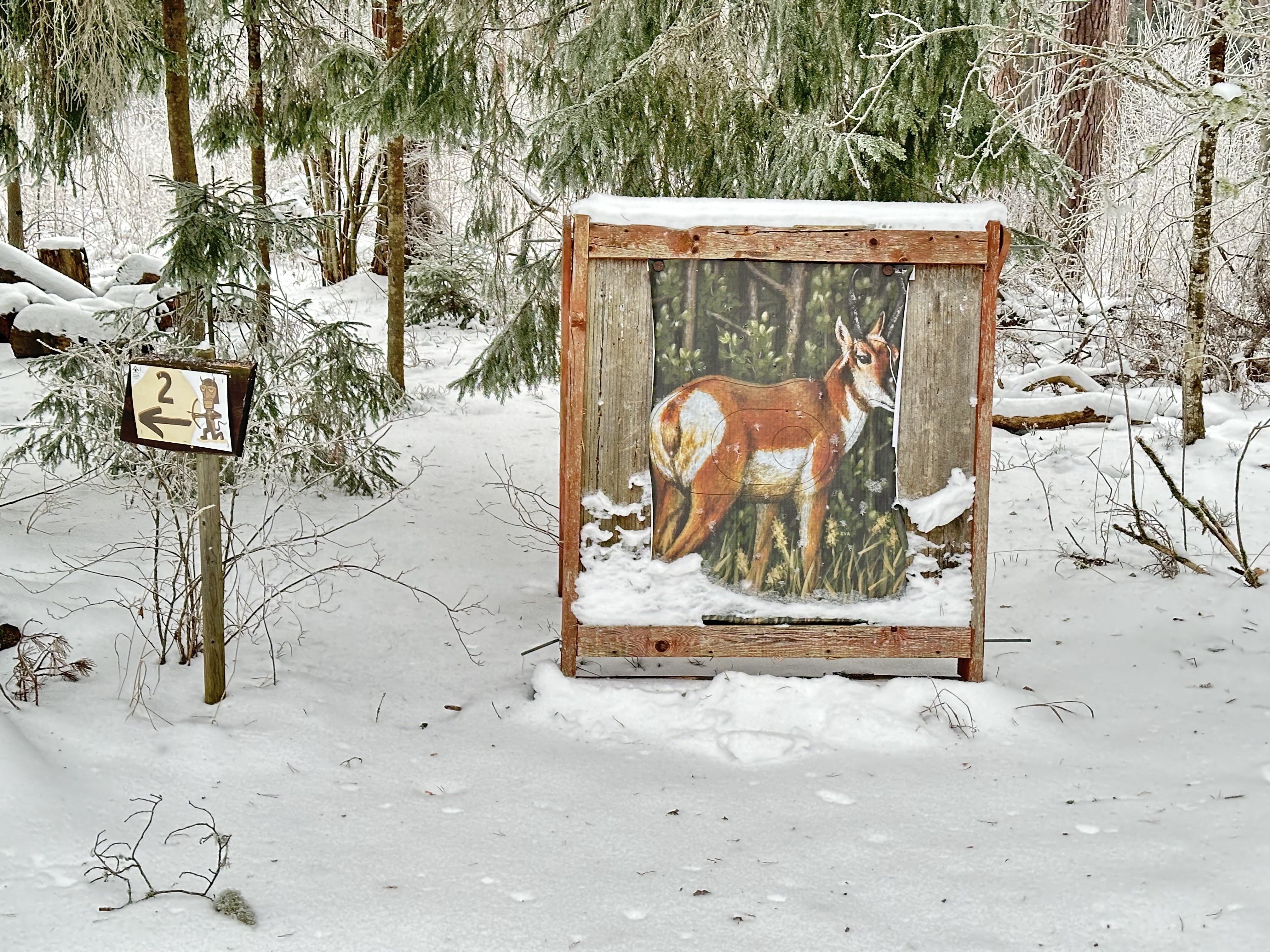 Tartumaa Tervisespordikeskuse viburada talvel