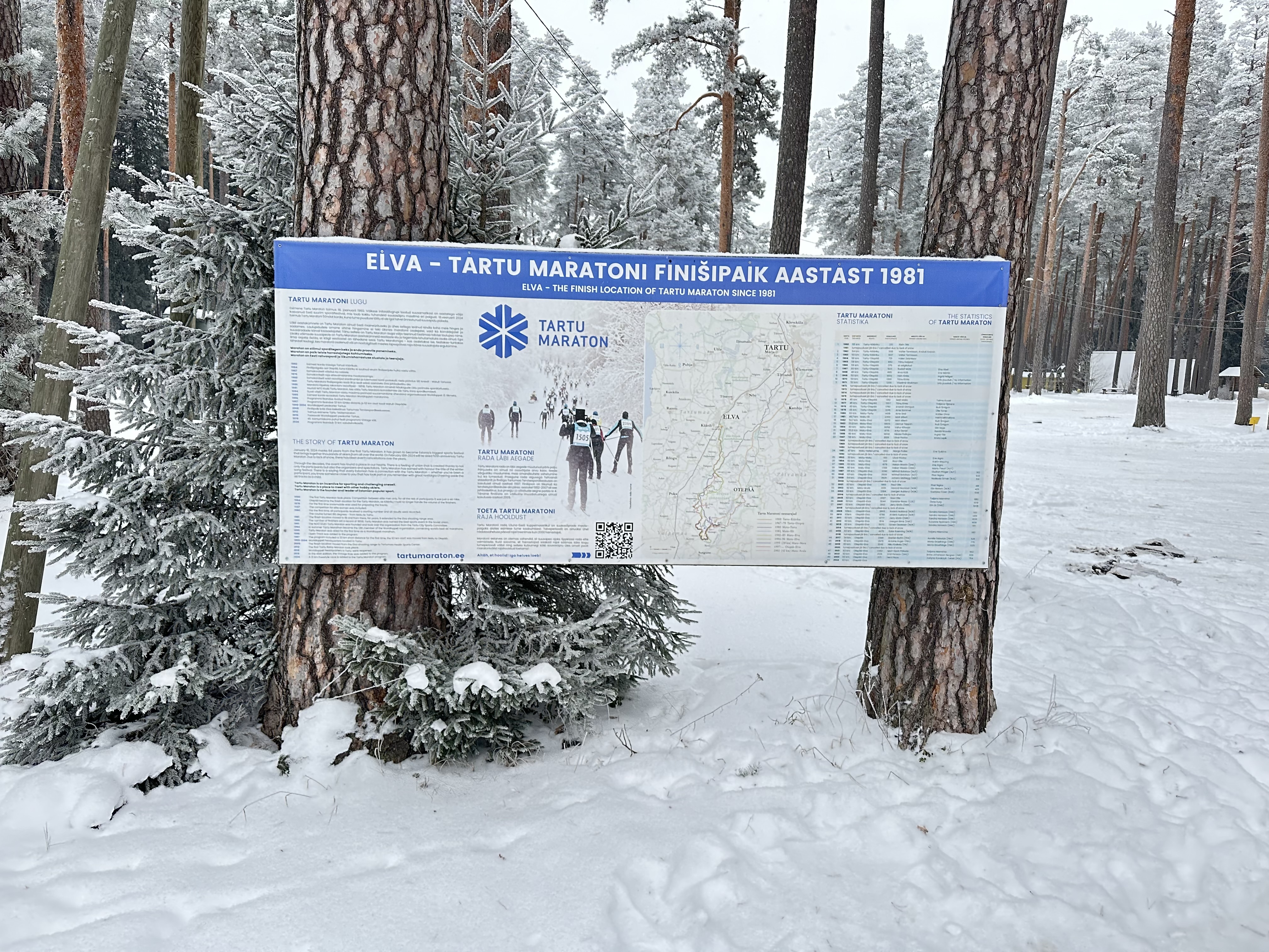 Tartu maratona finišs atrodas Elvā
