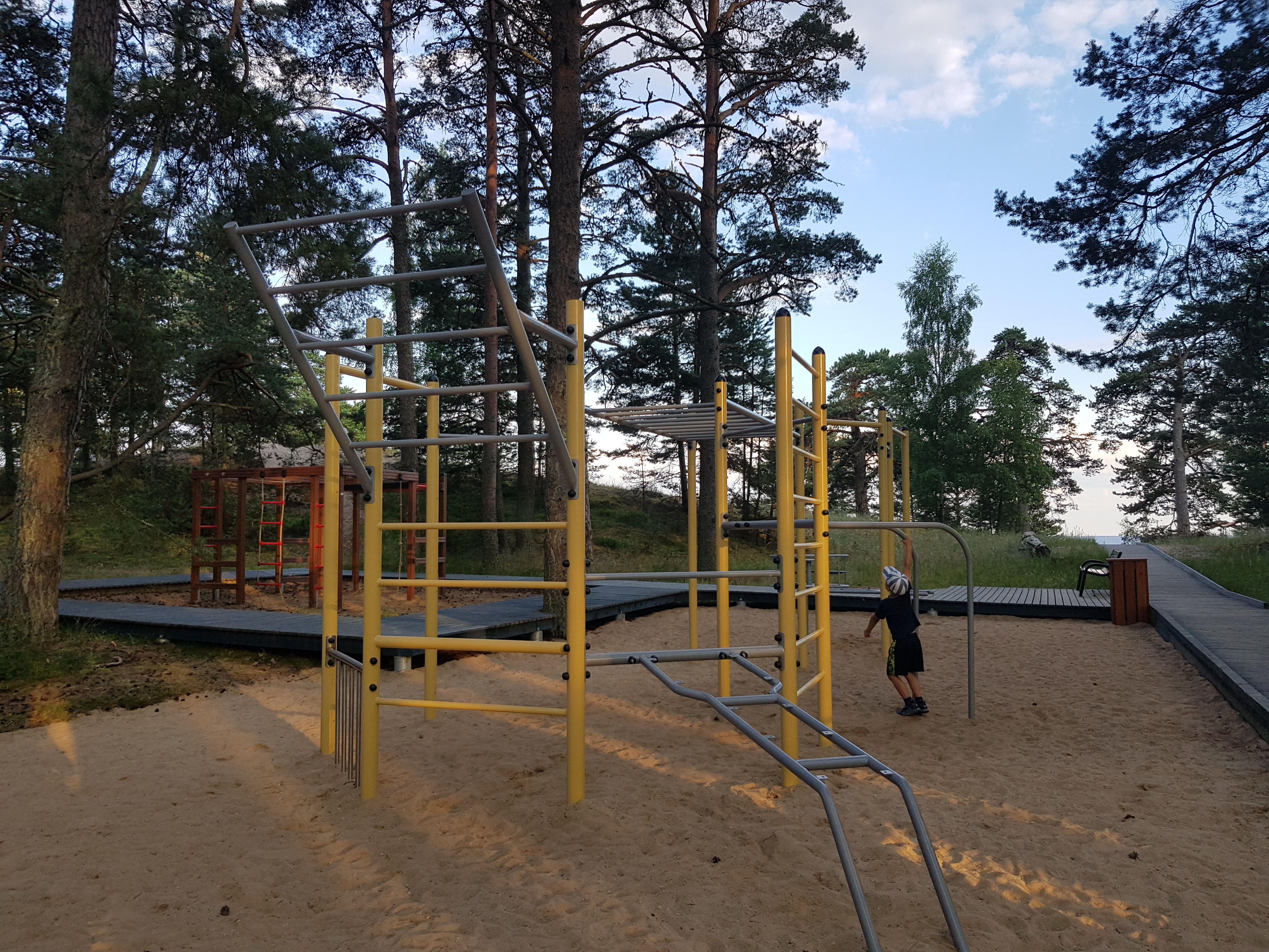 Playground located by the Kauksi beach promenade