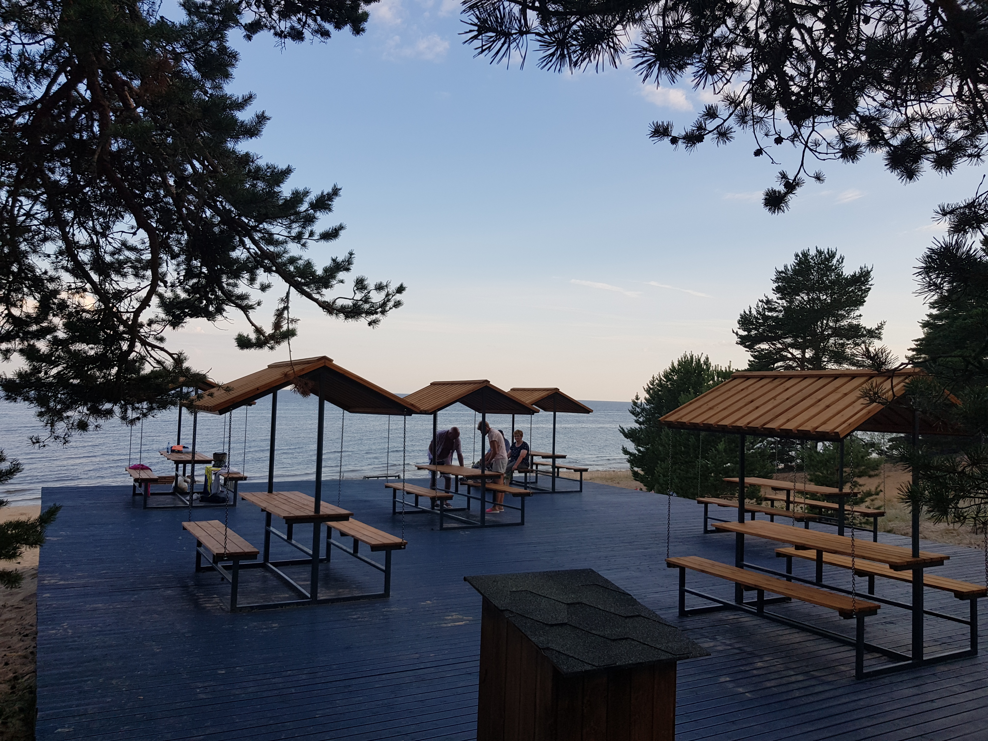 Recreational area along the Kauksi beach promenade