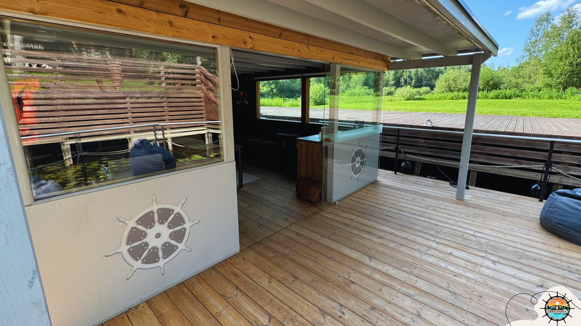 Pirts "Britannia" klāja skats