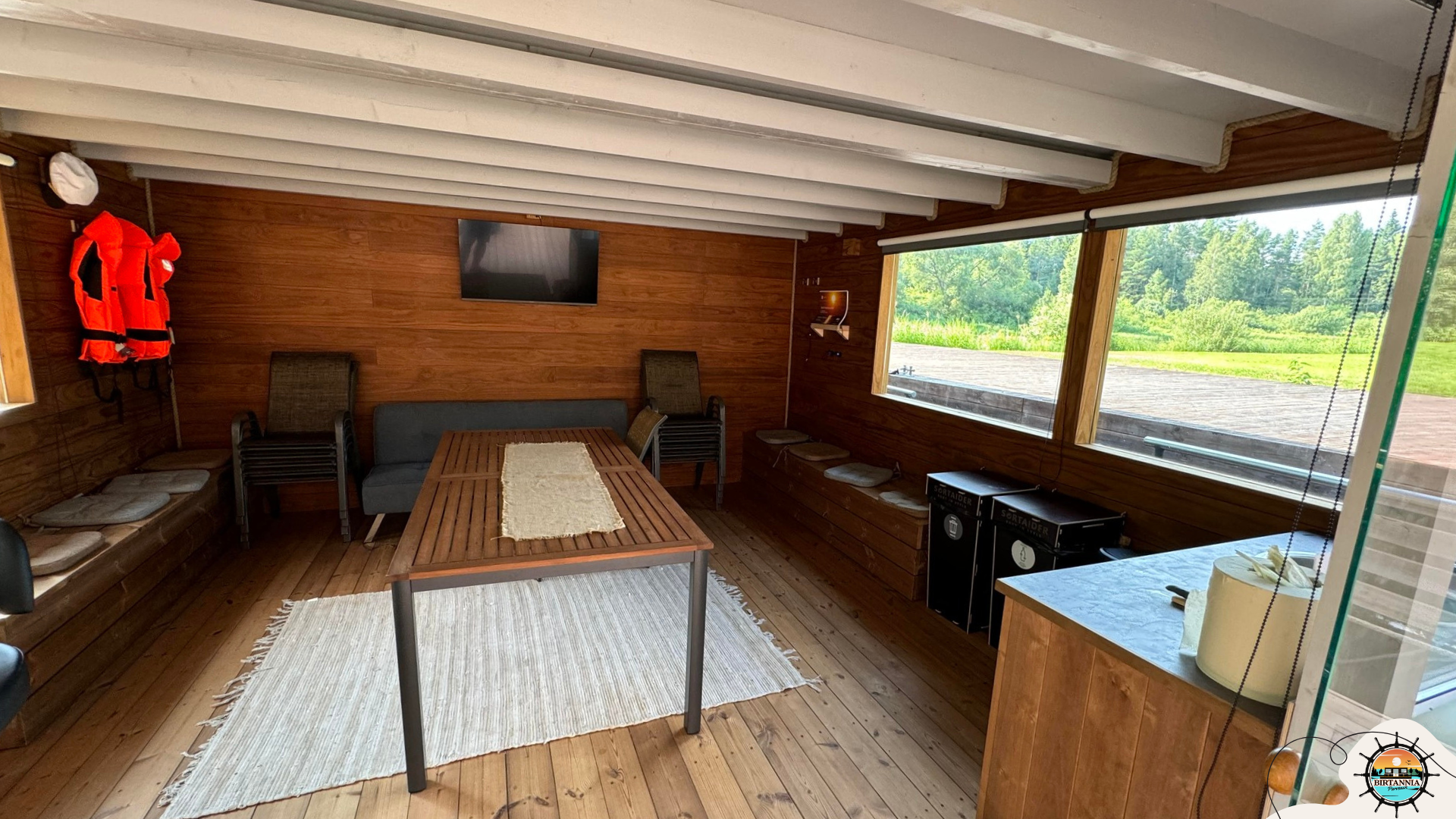 Pirts "Birtannia" iekšpusē