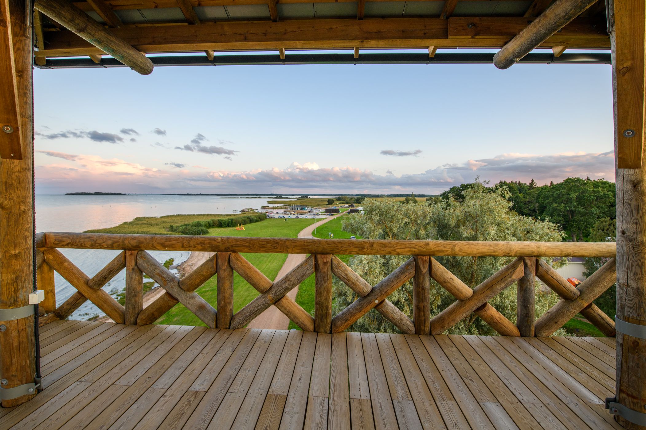 View of Räpina polder from the birdwatching tower