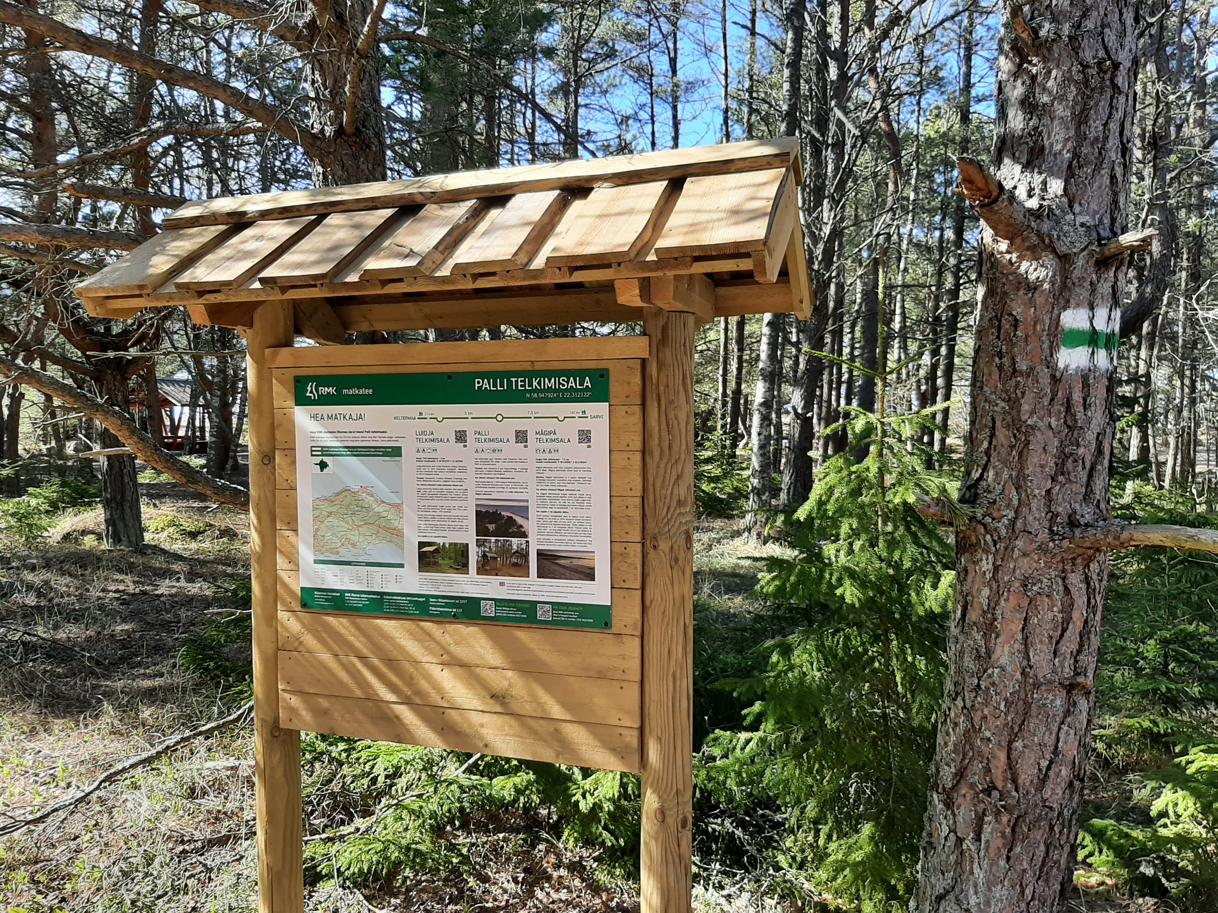 Palli telkimisala infotahvel