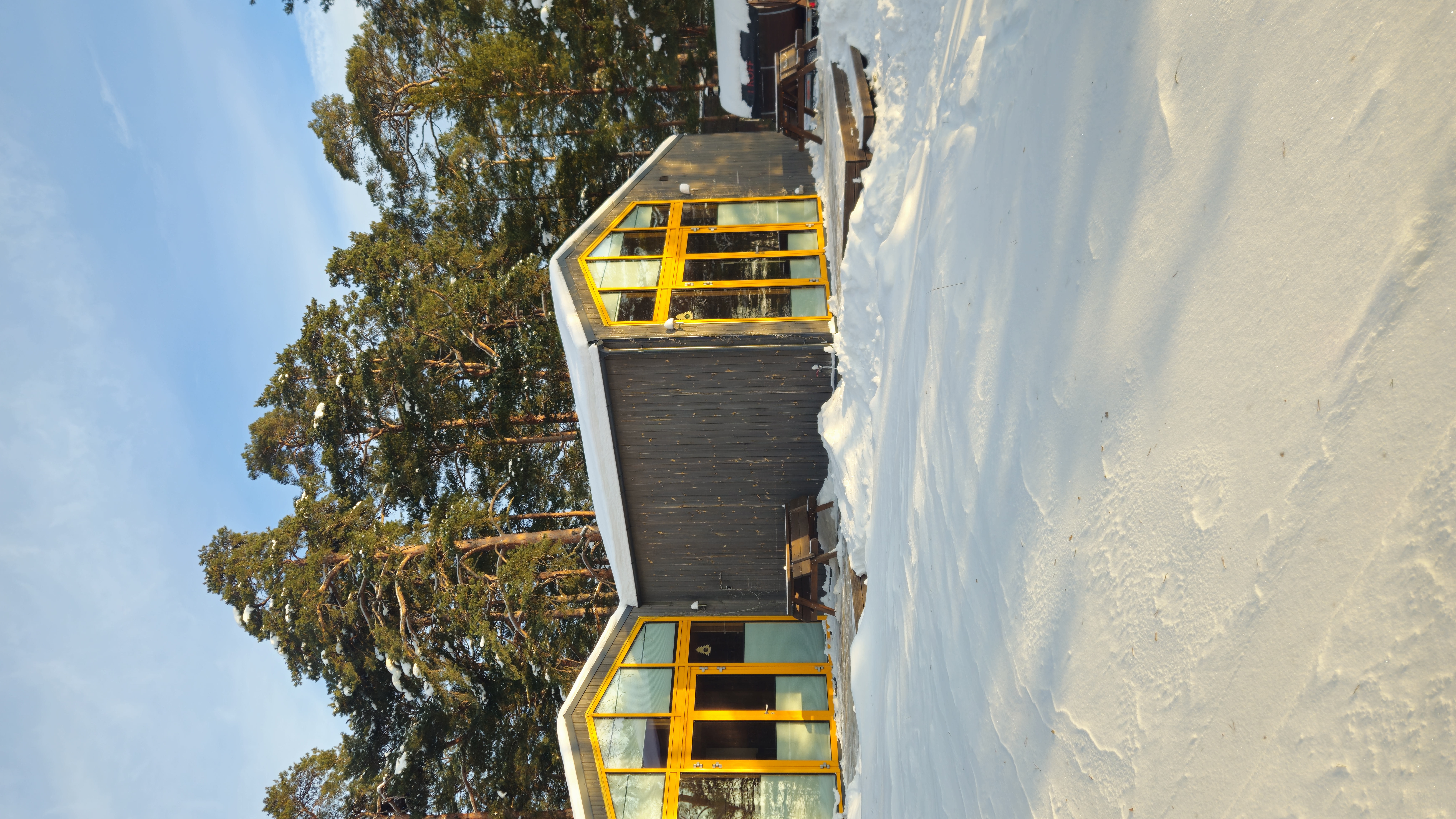 Kauksi Beach Houses in winter time