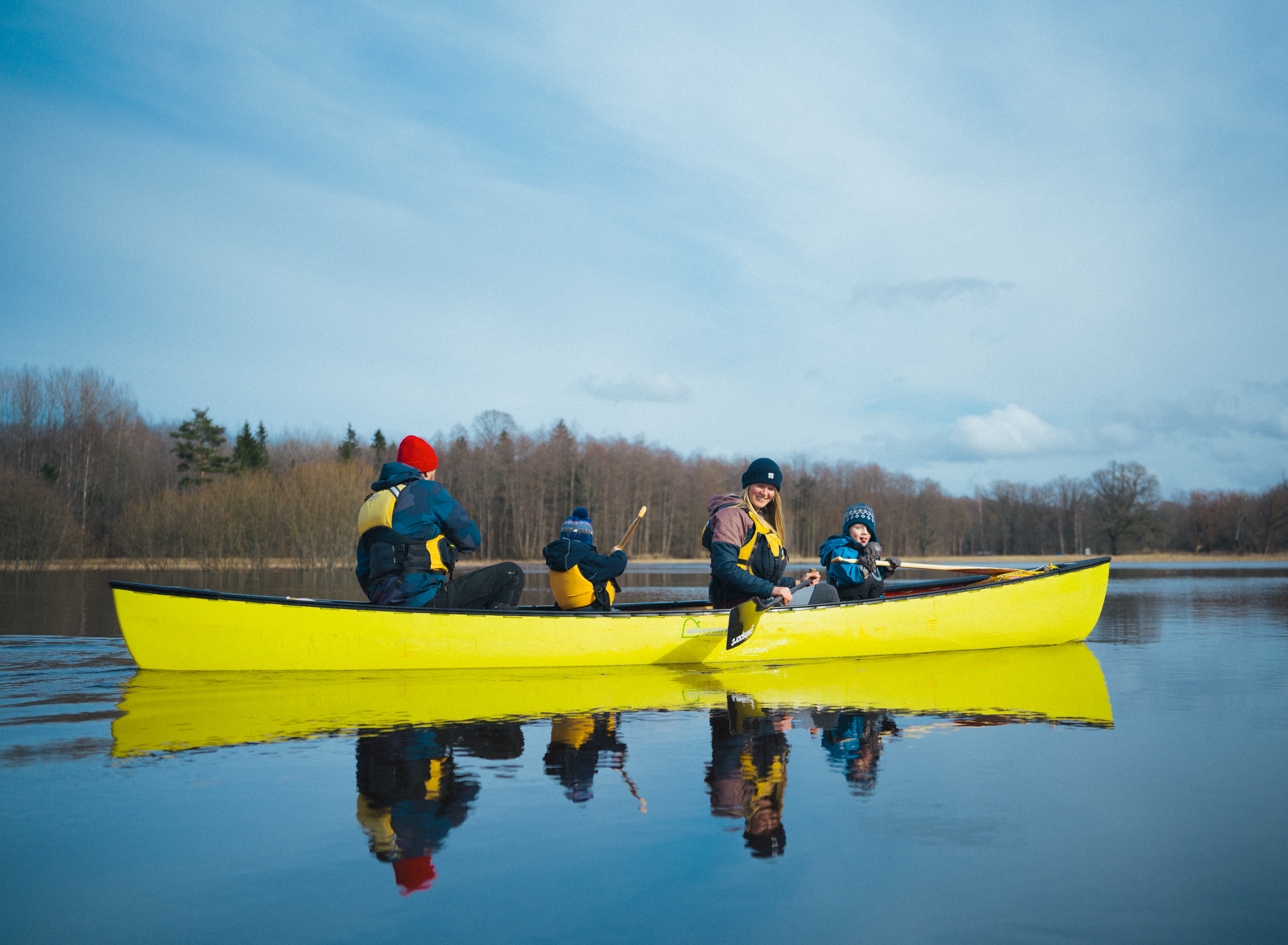 Kevadine Soomaa üleujutus Karuskose luhal