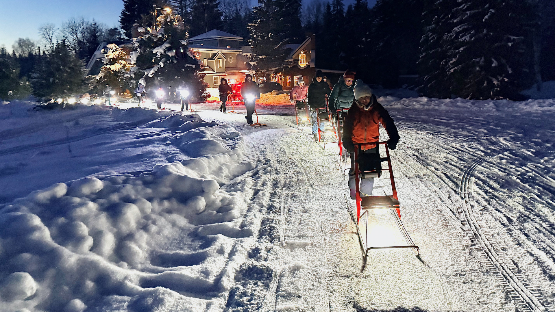 Lichtschlittenfahrt mit Matkajuht.ee in Kõrvemaa