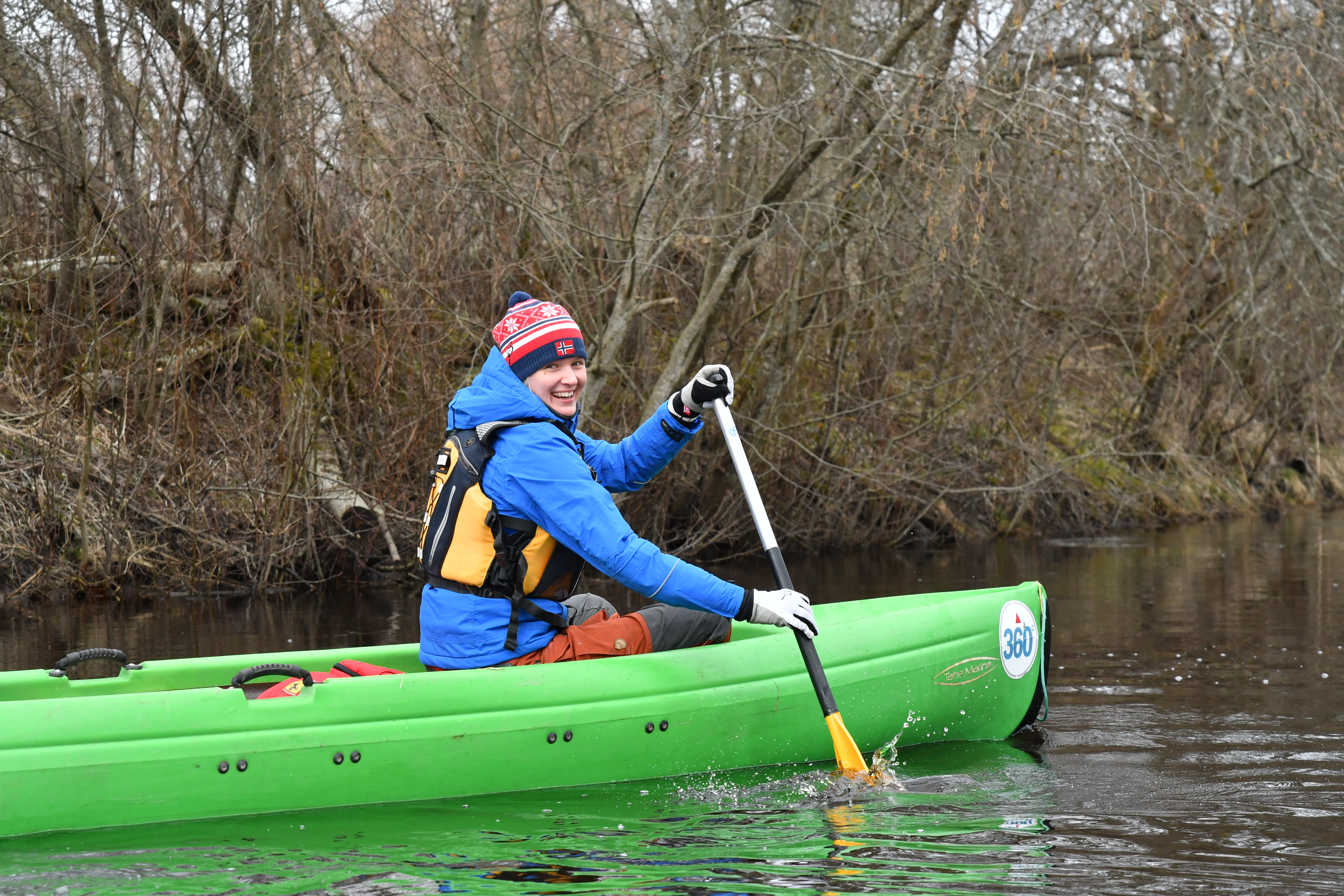 Canoe trip during the Soomaa flood