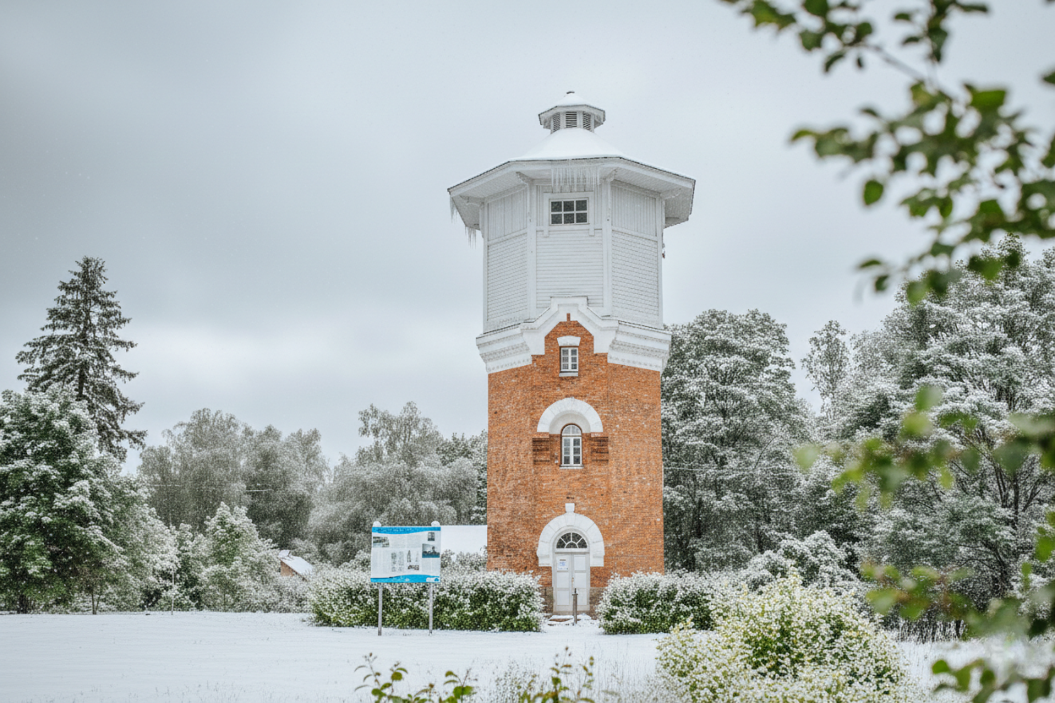 Risti veetorn talvel