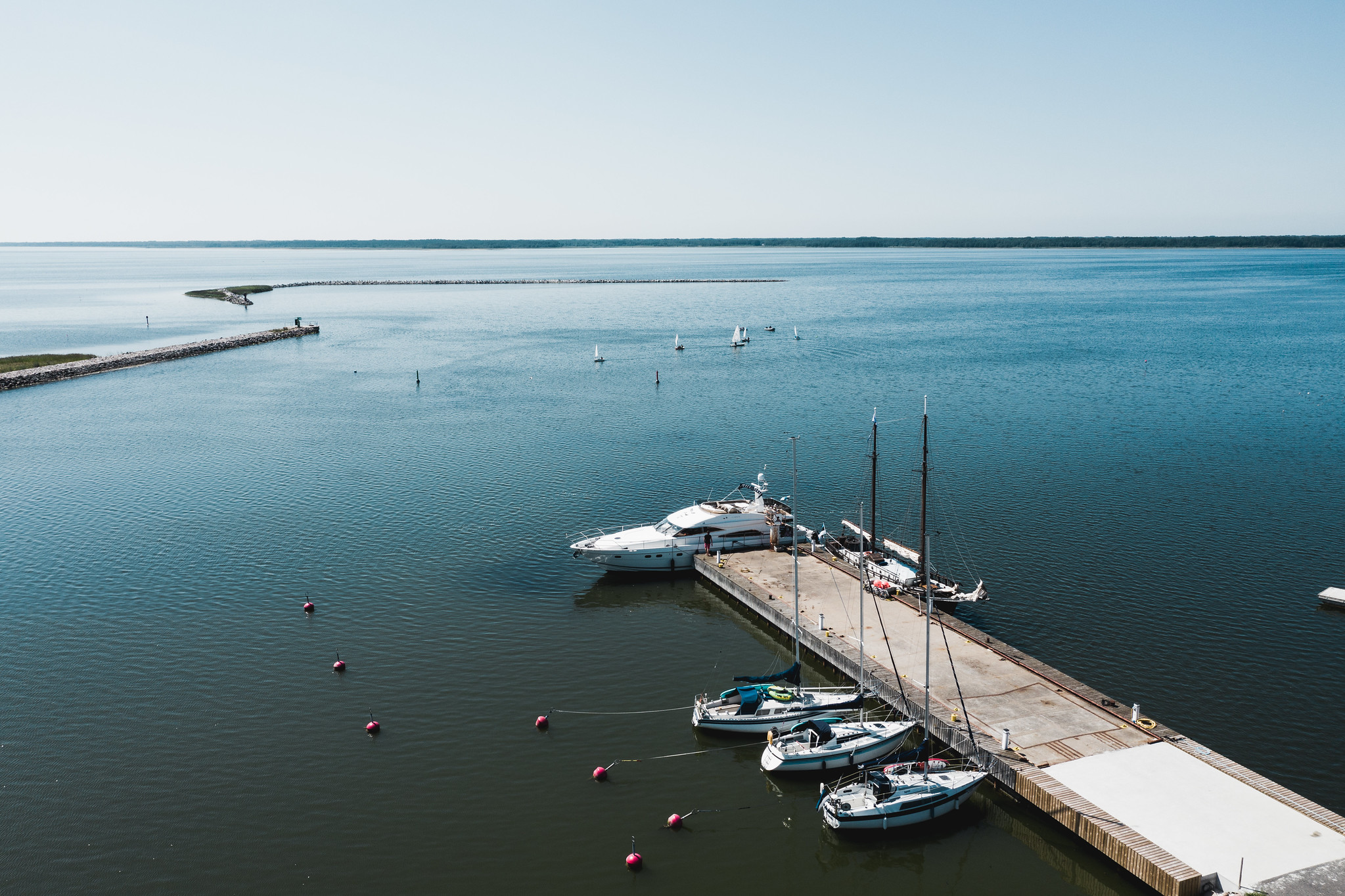 Purjelaev Lisette Orjaku sadamas