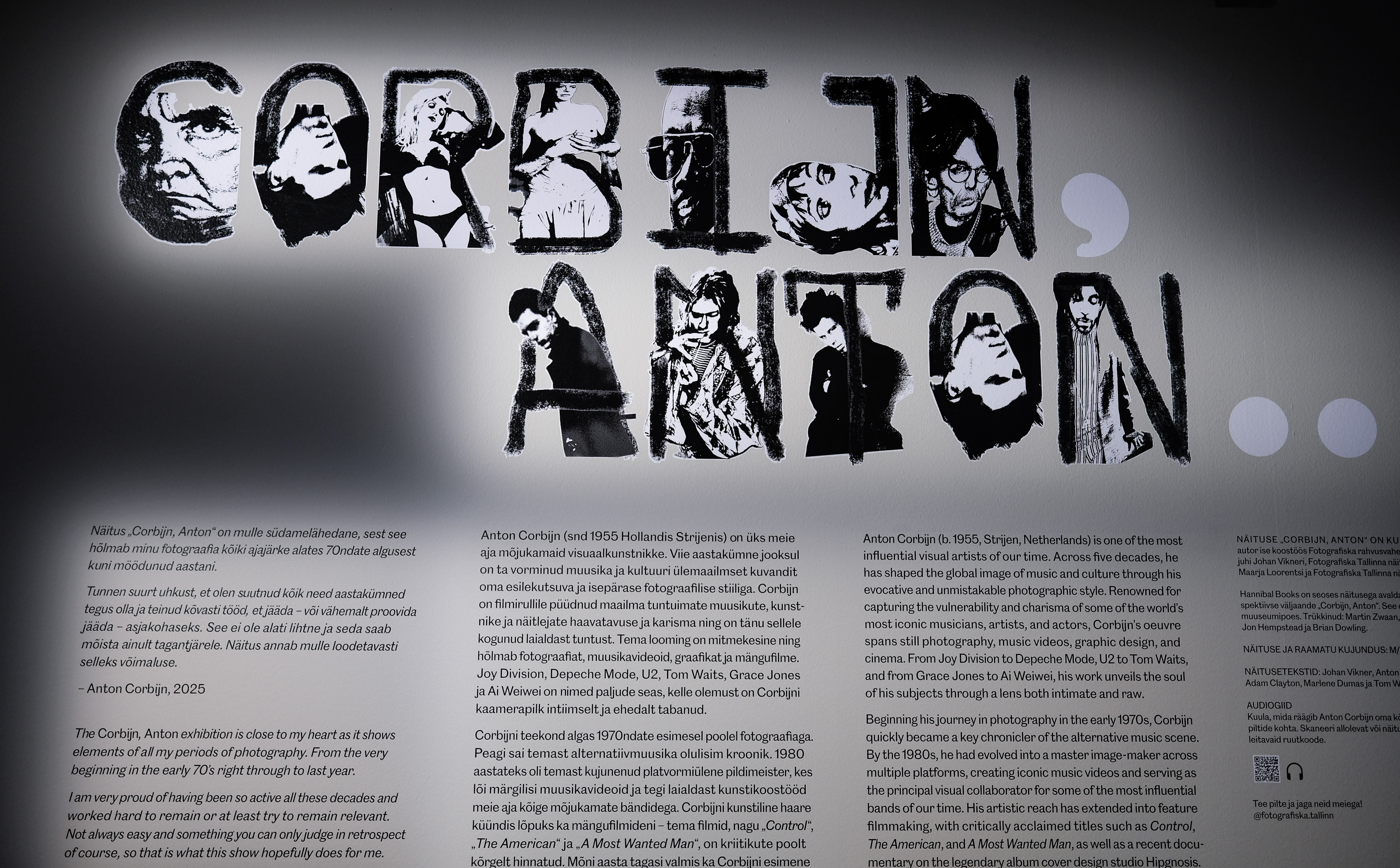 Anton Corbijnin näyttely "Corbijn, Anton" Fotografiskassa Tallinnassa