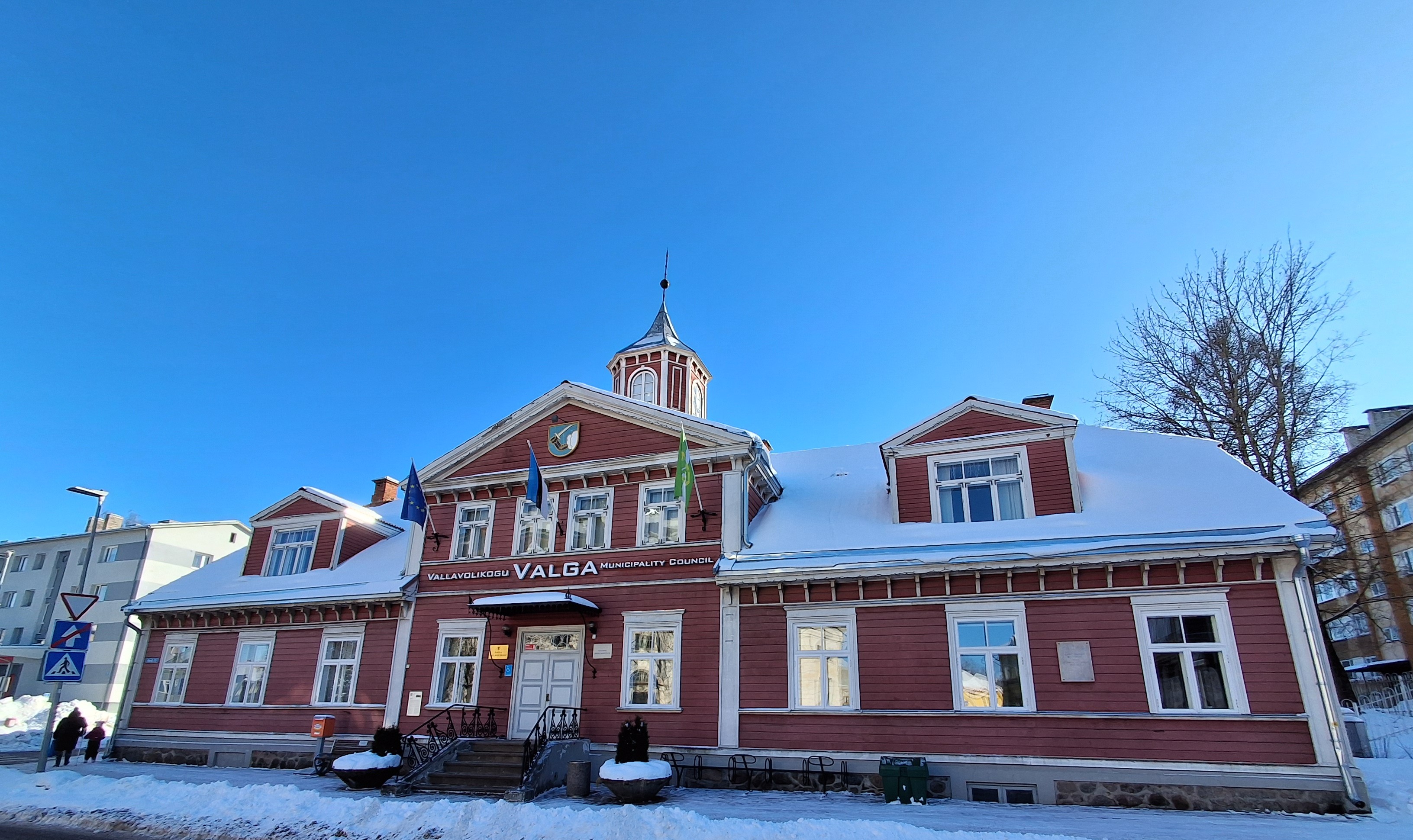 Valga Raekoda talvel