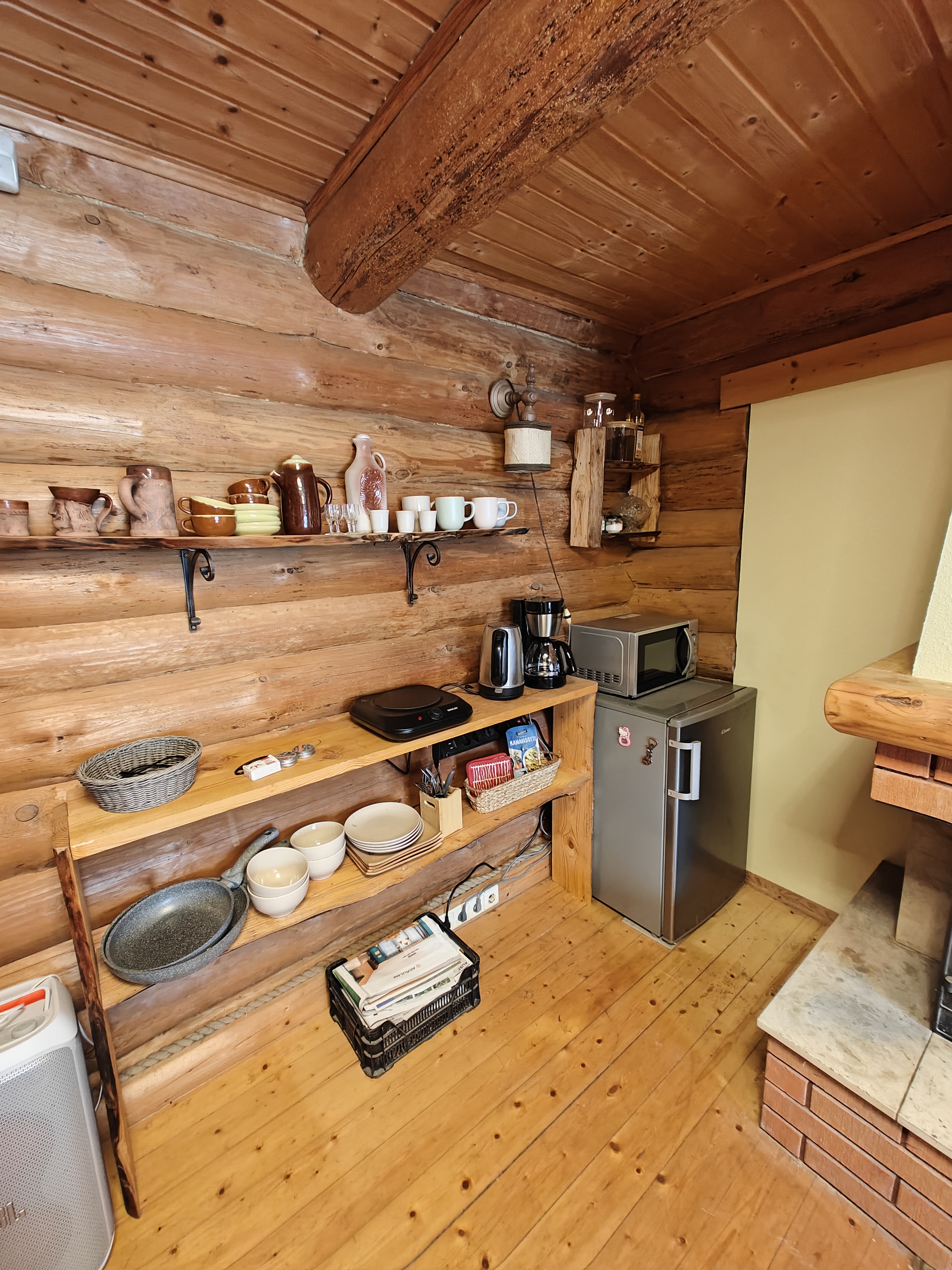 Vahtramäe saunamaja kööginurk