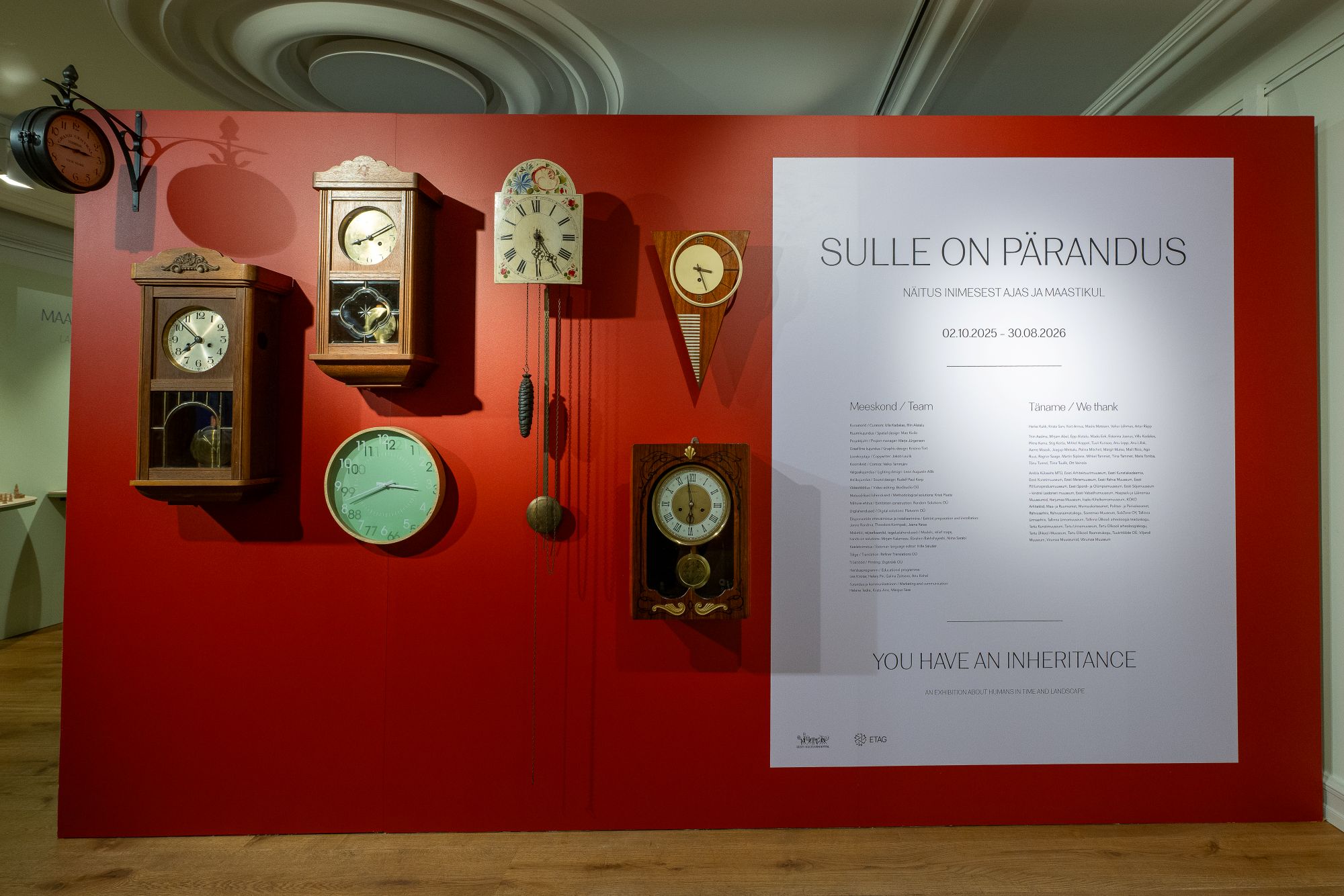 Näitusevaade "Sulle on pärandus" Eesti Ajaloomuuseumis Maarjamäel