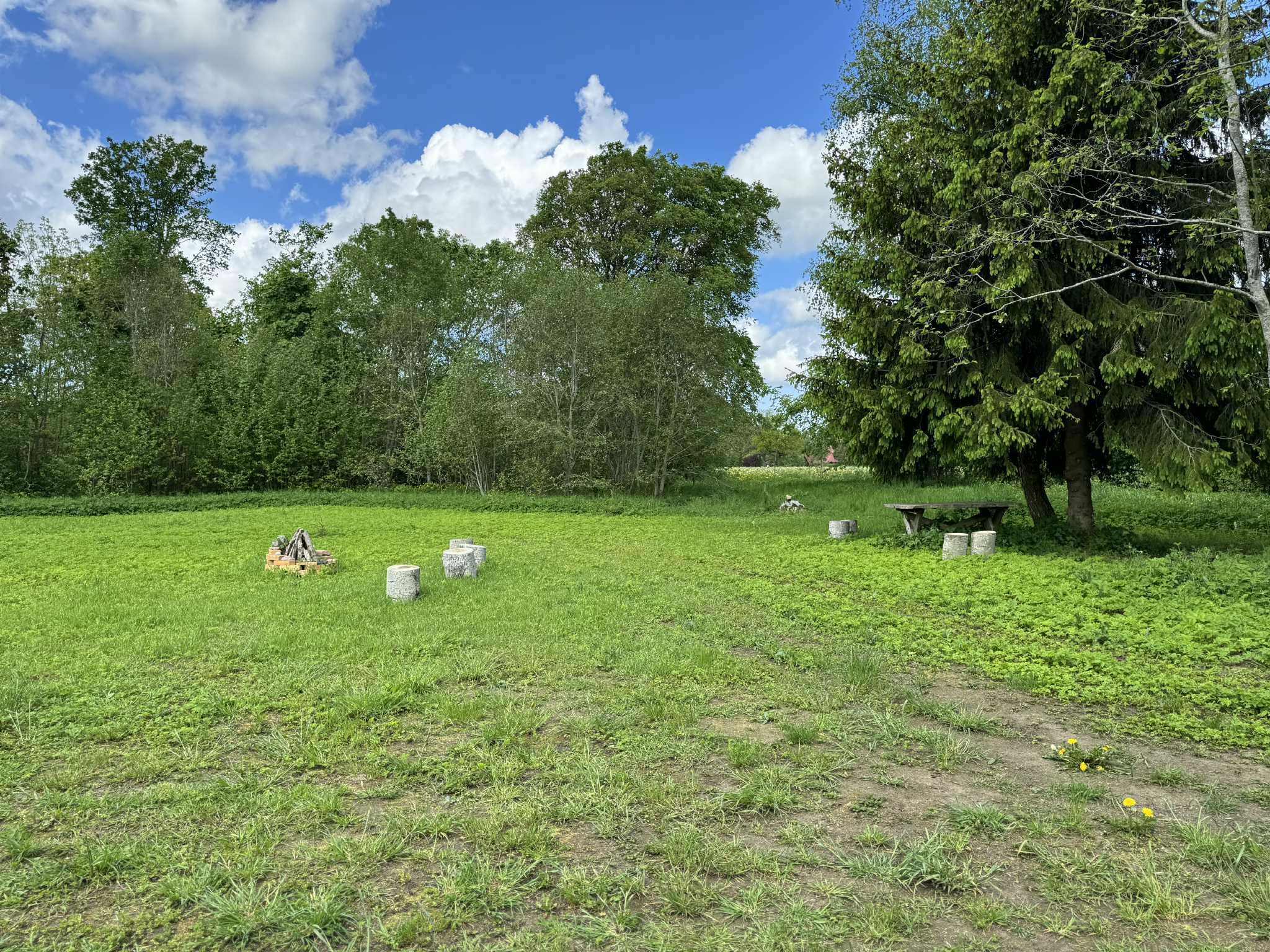 Lõkkeplats ja avar muruplats