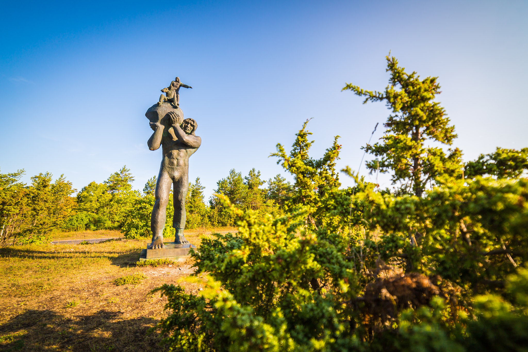 Leigri kuju Kassari poolsaarel, Hiiumaal