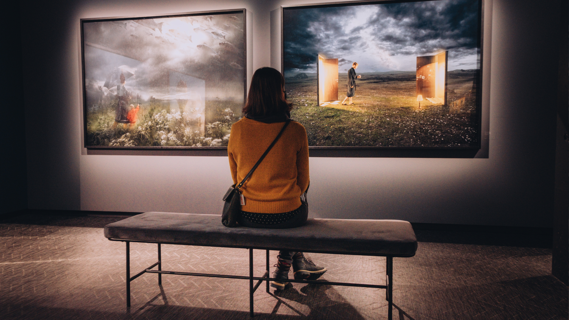 Inimene nautimas näitust