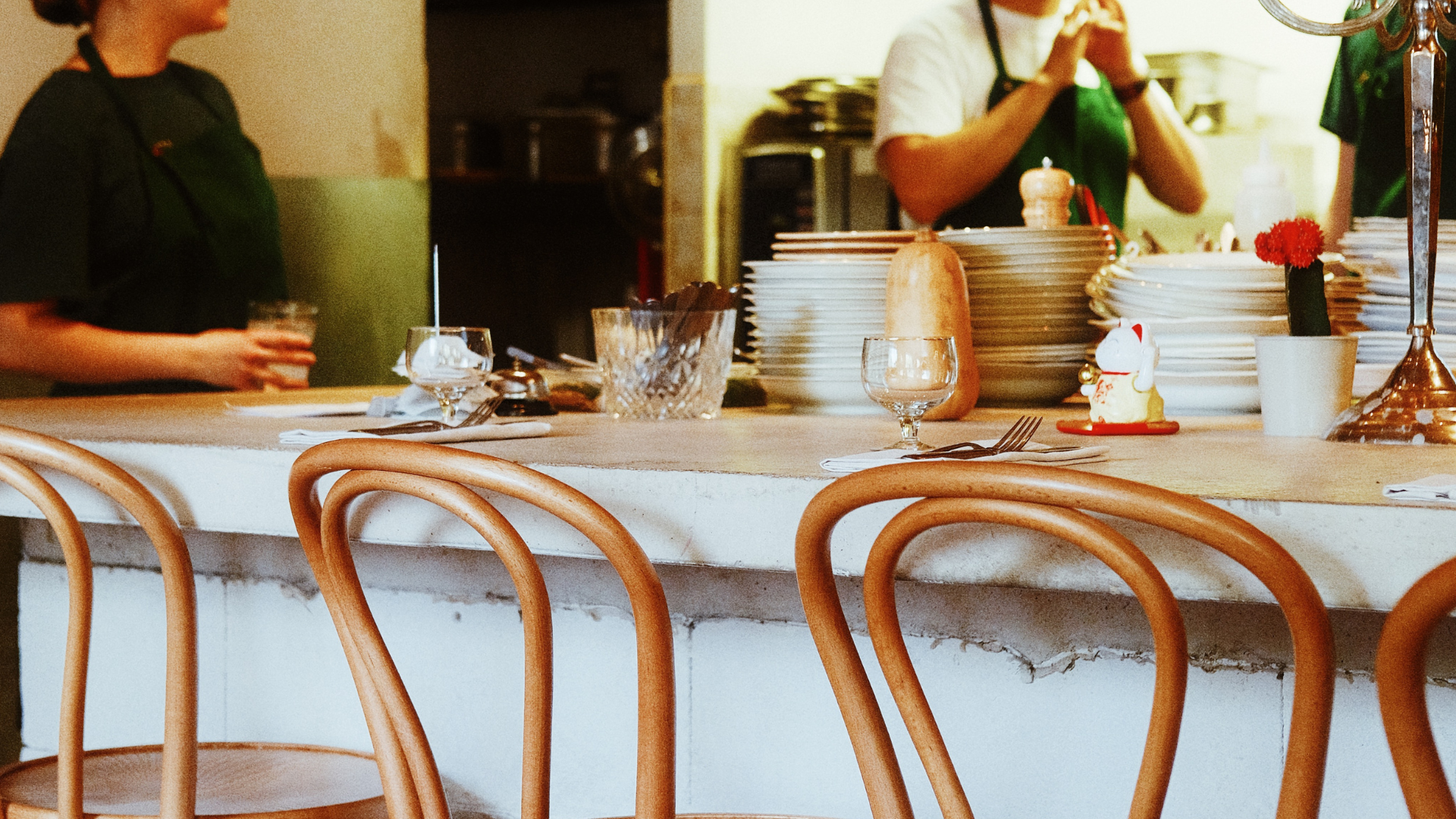 Gemütliches Restaurantinterieur