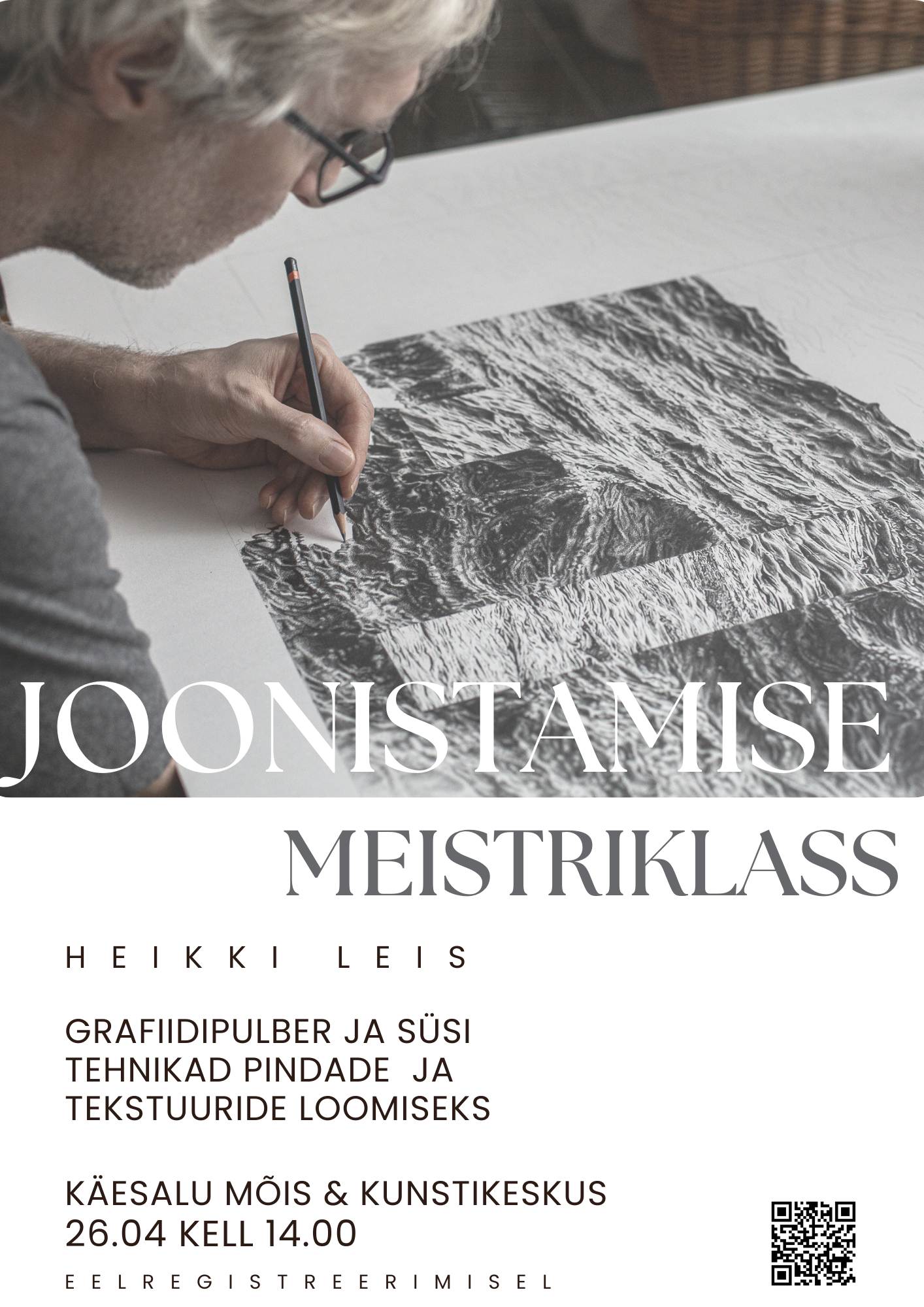 Joonistamise meistriklass kunstnikuga Heikki Leis