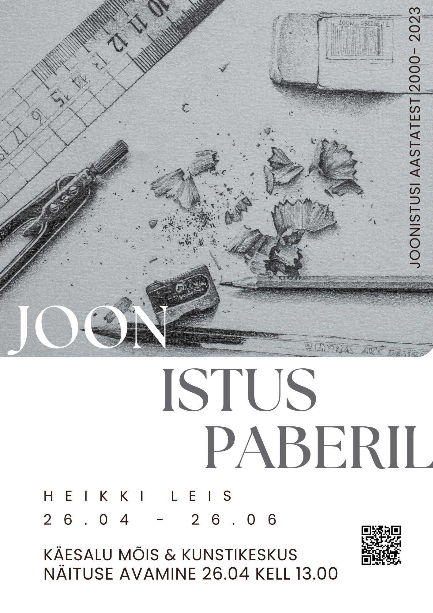 Joon istus paberil, Heikki Leis, kunstinäitus mõisas