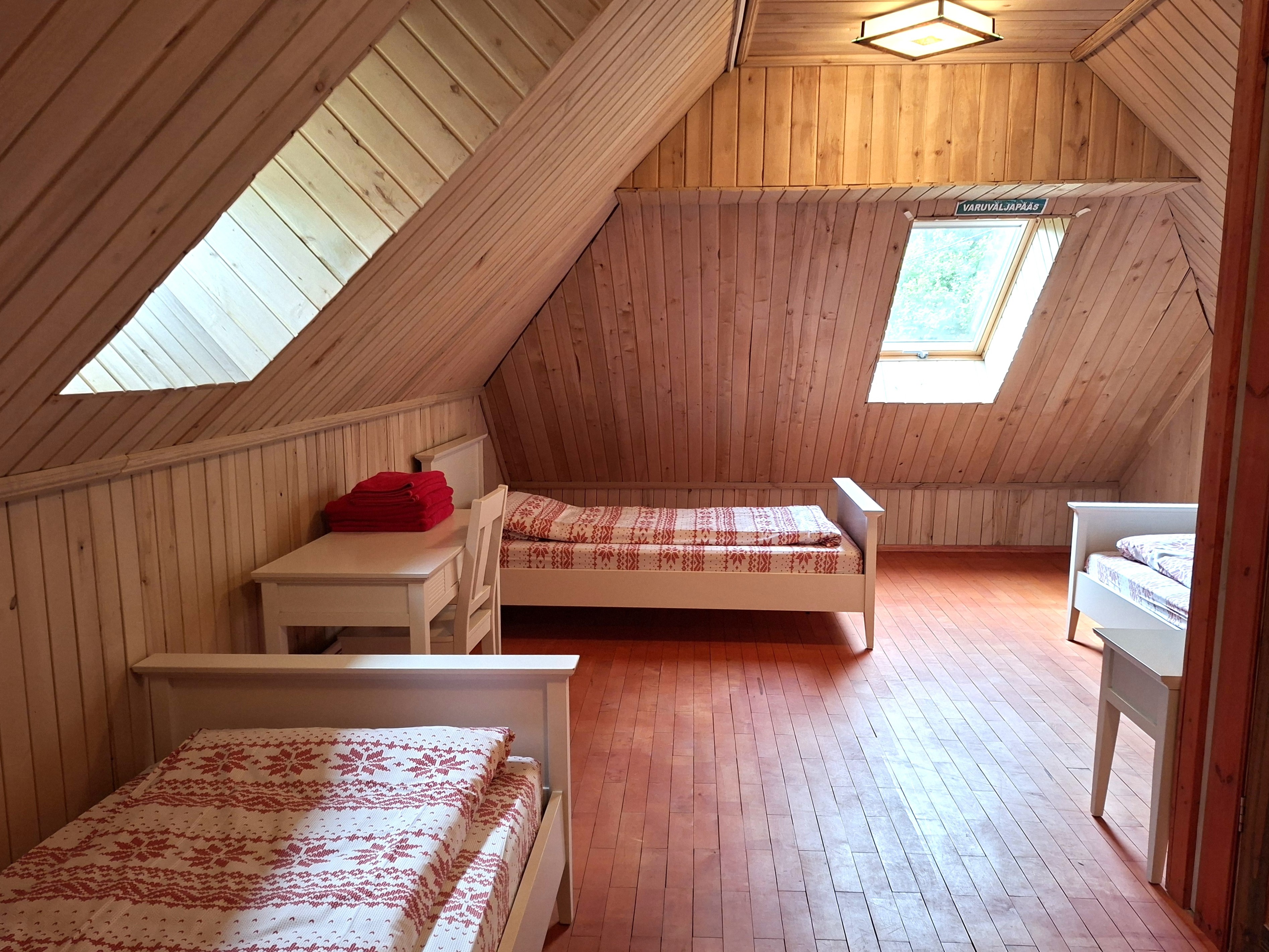 Puhkemaja 4. magamistuba kolme ühekohalise voodiga