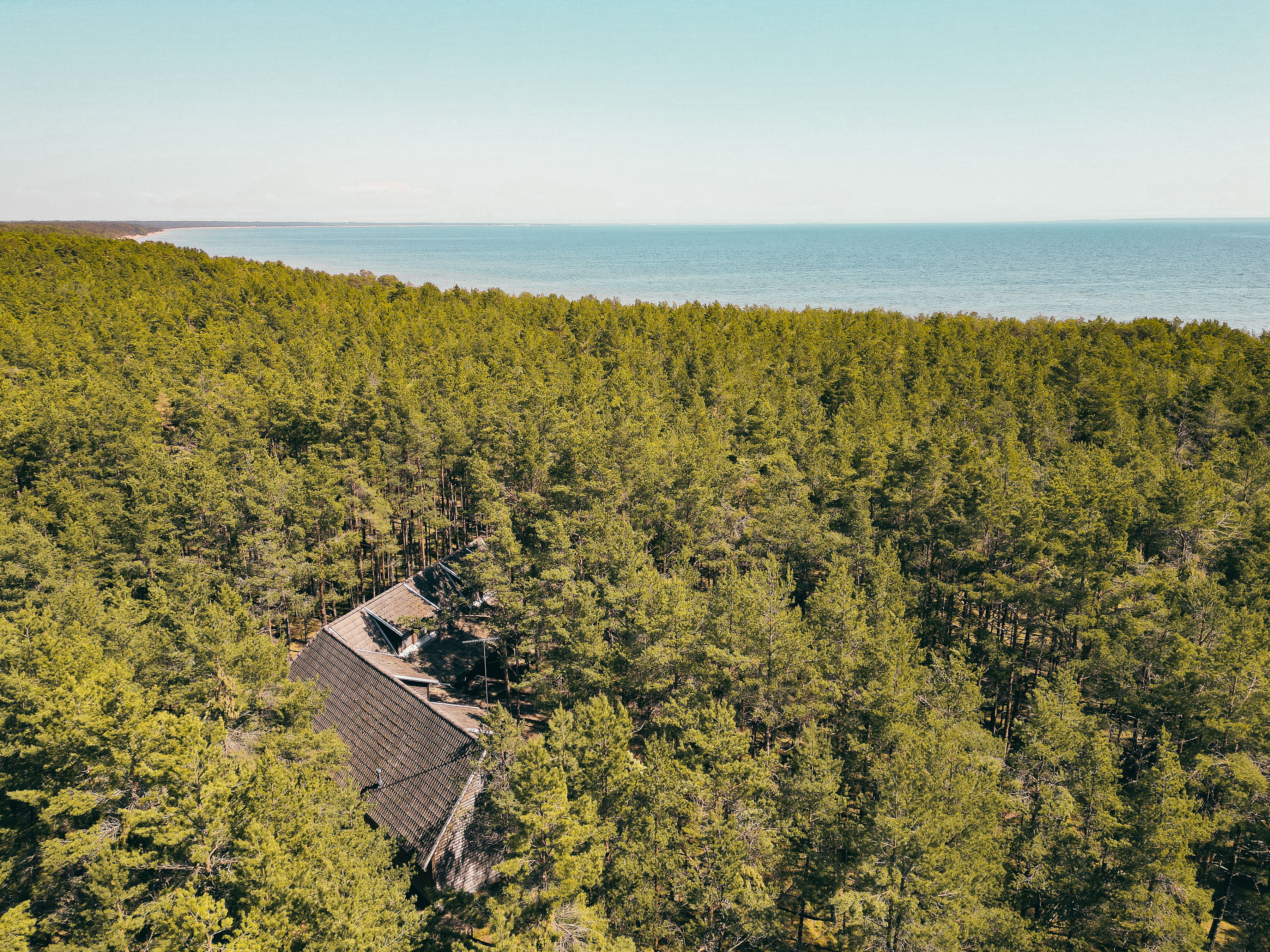 Vaade õhust merele ja Tehumardi Laguunile