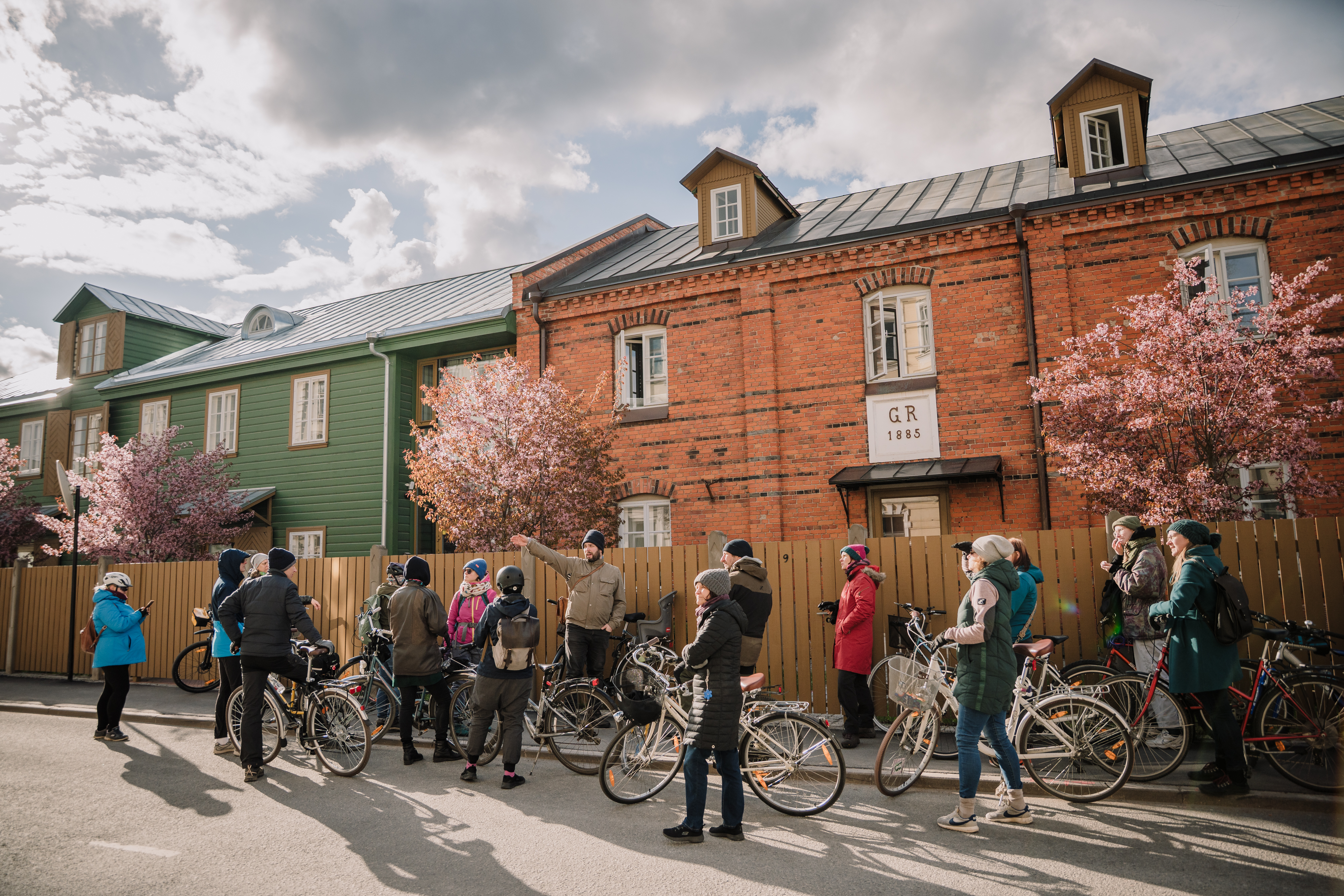 Fahrradtour im Tartuer Stadtteil Karlova