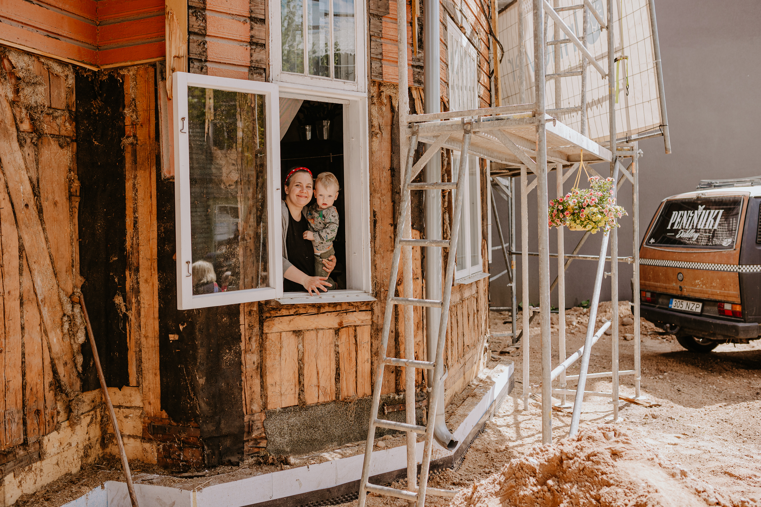 Karlova ist ein kleines Holzhausviertel