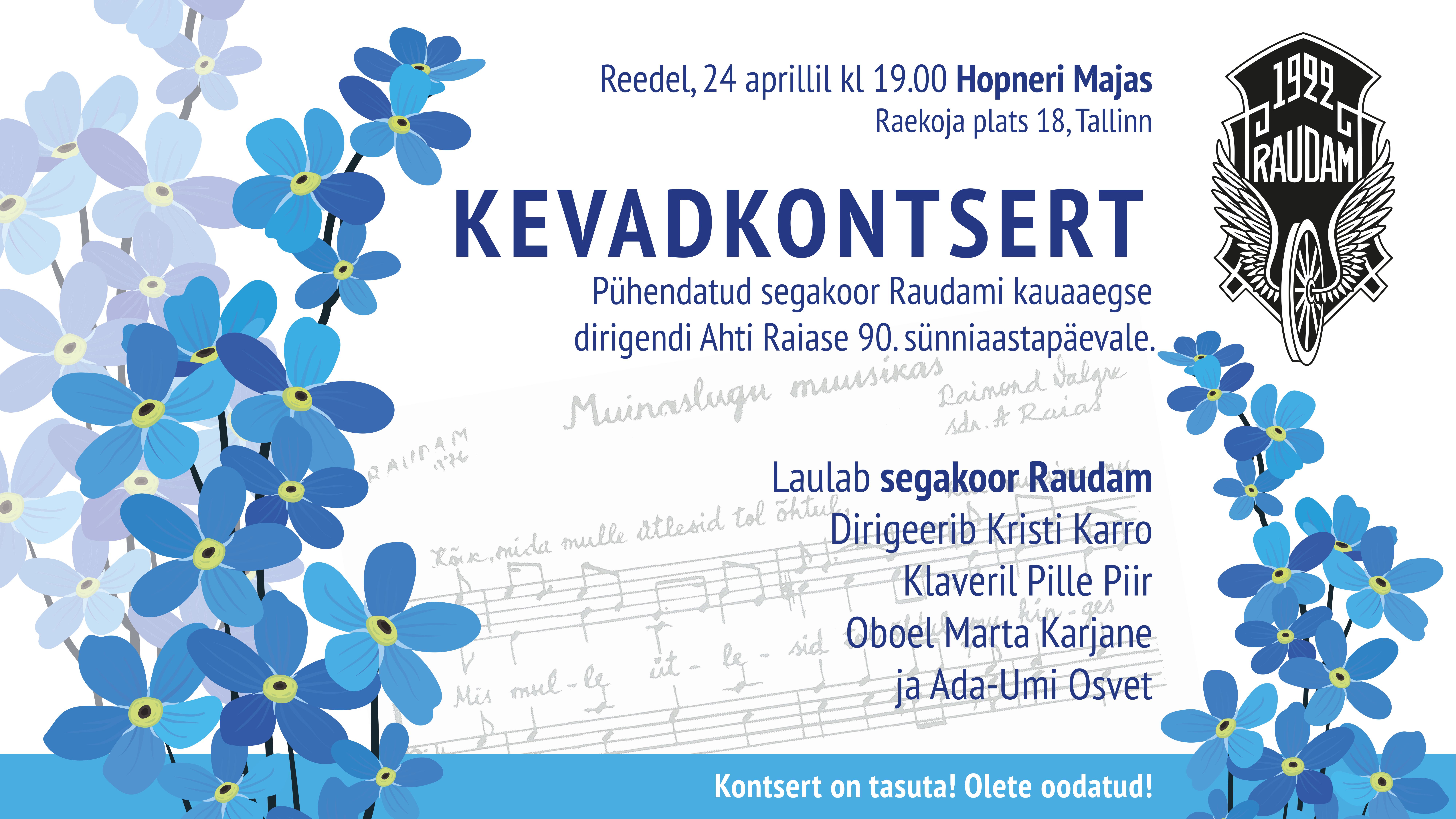 Kevadkontserdi plakat