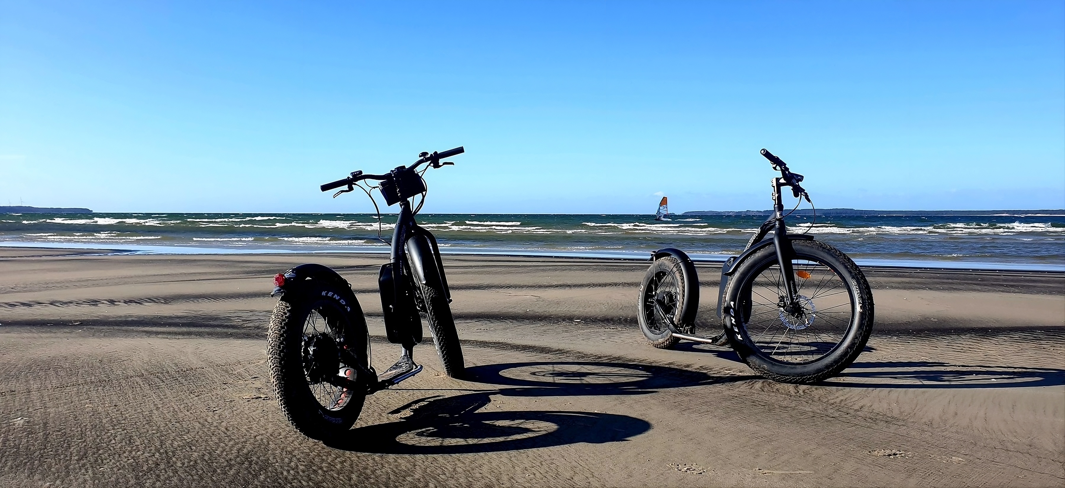 "E-Bike Estonia" elektriskie velosipēdi pludmalē