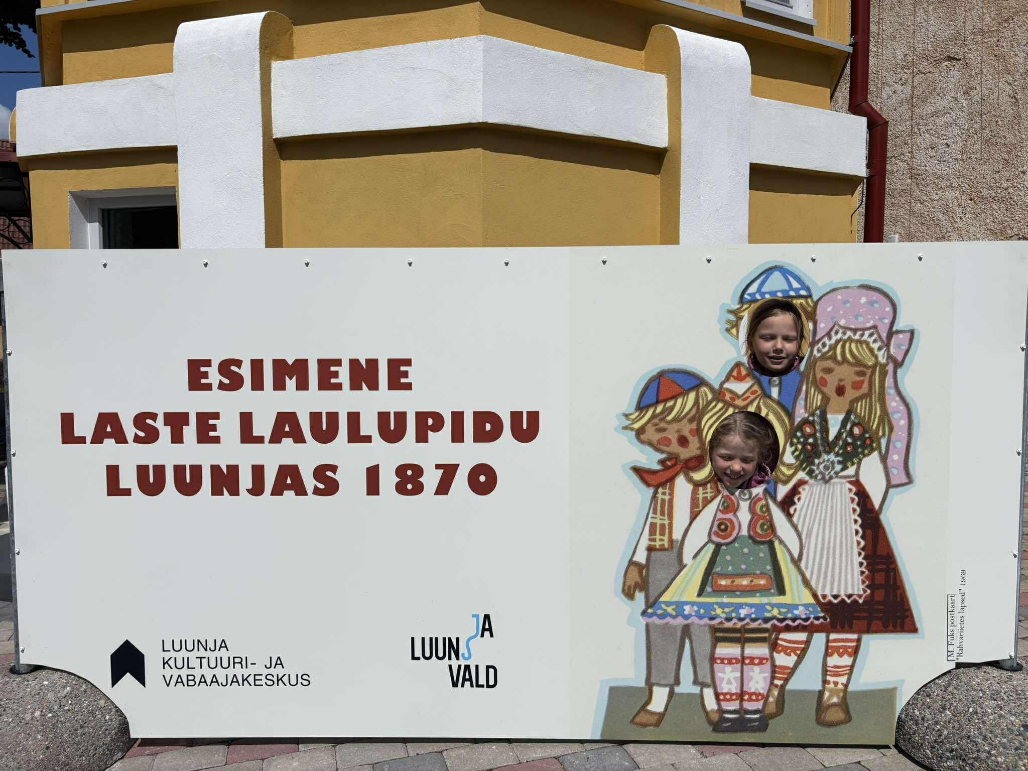 Mälestus esimesest lastelaulupeost Luunjas