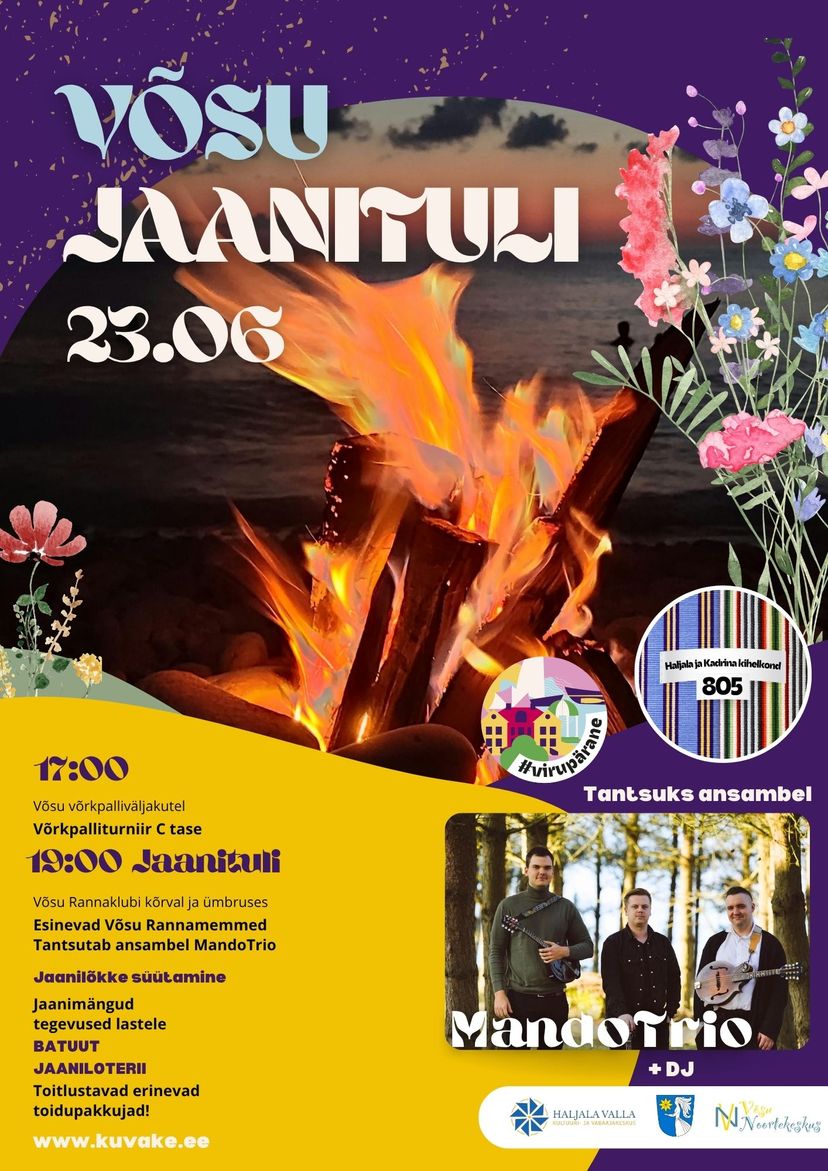 Võsu jaanituli ansambliga MandoTrio