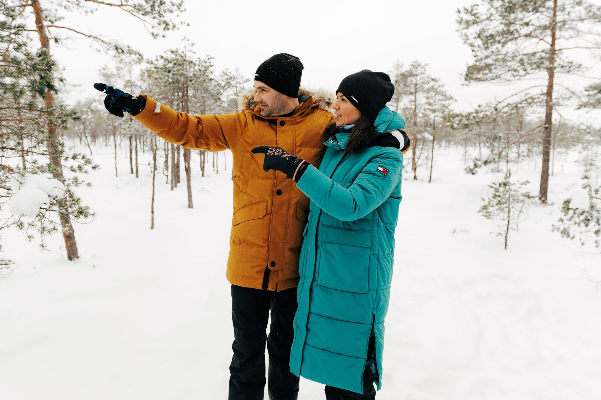 Naturbeobachtung in Estland im Winter