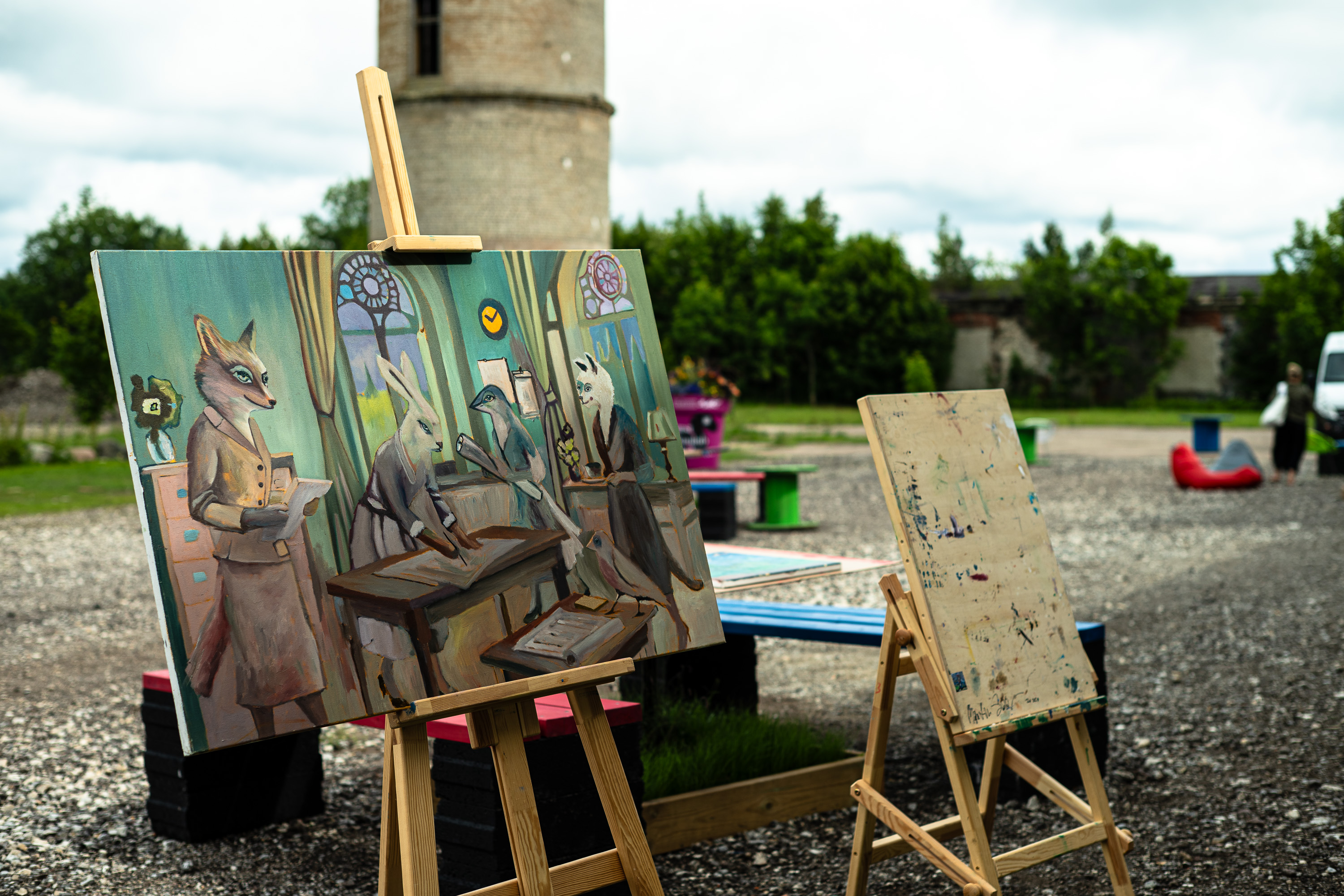 Viscosas tegutsevad kunstnike residentuurid ja kunst sünnib koha peal.