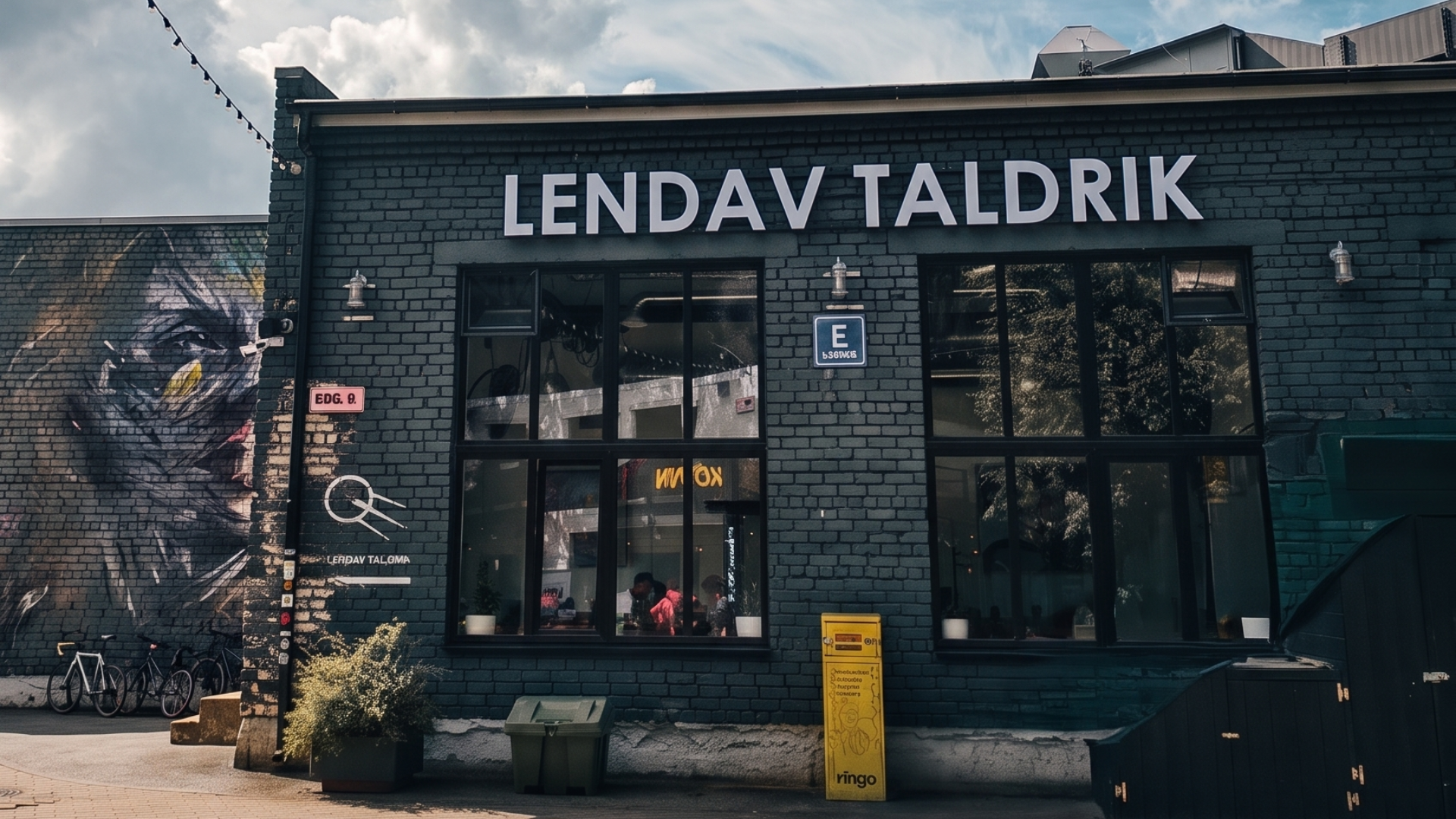 Lendav Taldrik restorani sissepääs Telliskivi Loomelinnakus Tallinnas